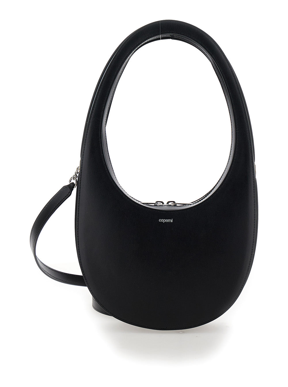 Coperni Women Handbag 'Swipe' With Logo And Black Leather Shoulder Strap For Women