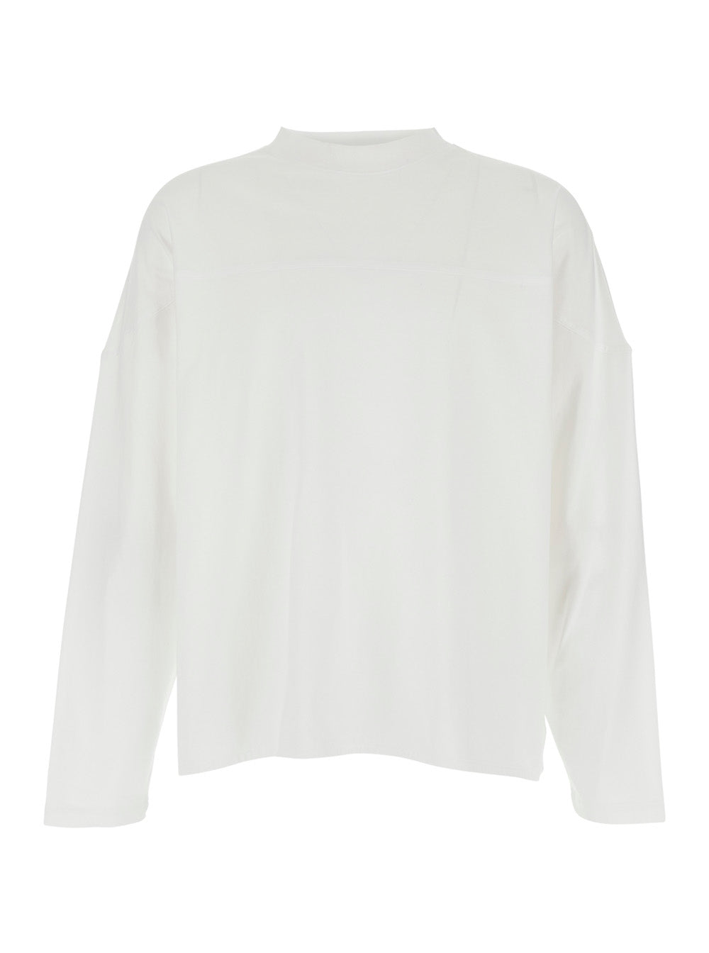 Jacquemus Men 'Le T-Shirt Atelier' White Crewneck Long-Sleeve T-Shirt In Cotton Man JACQUEMUS