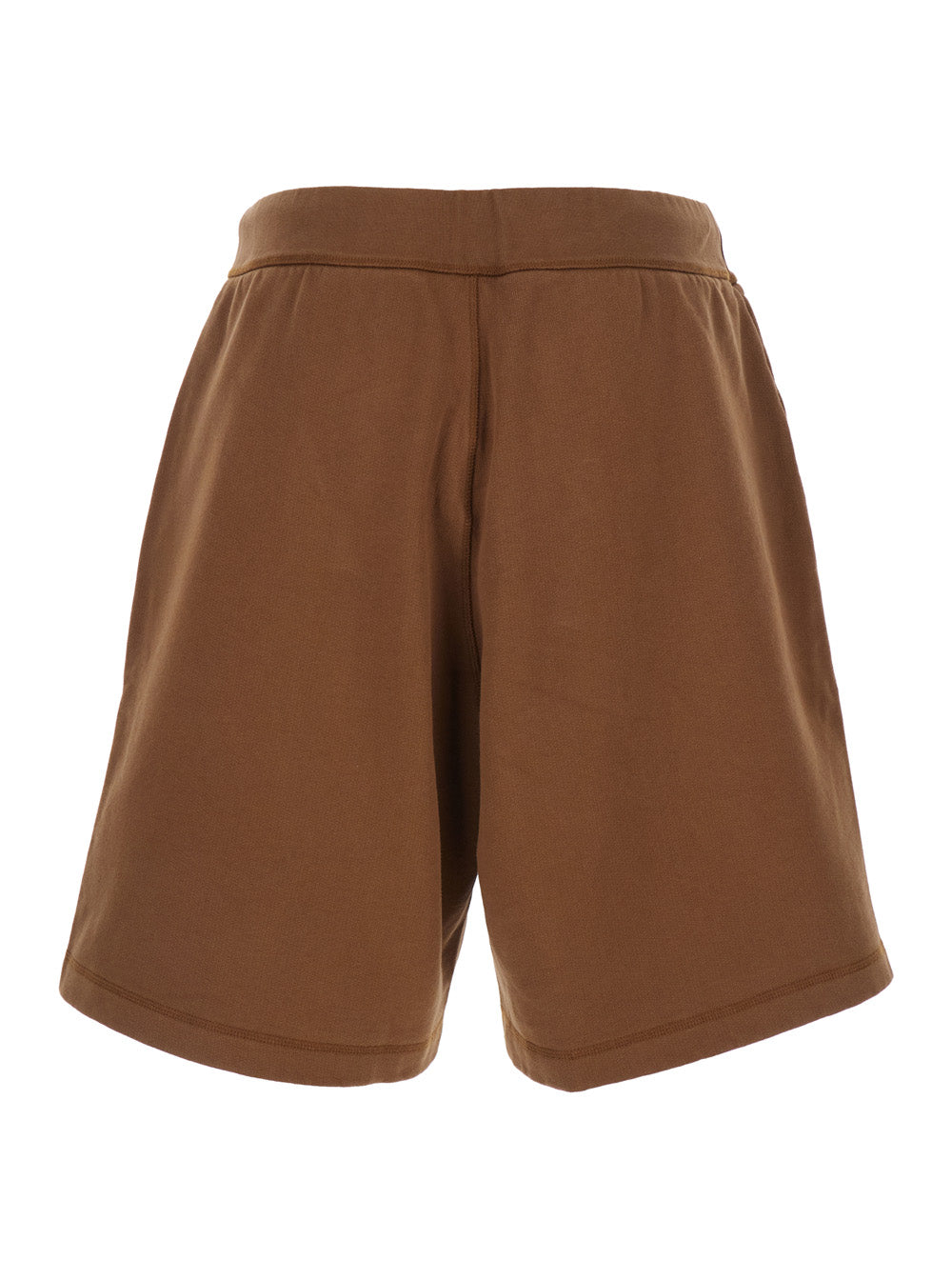Dsquared2 Men Dsquared2 Shorts With Drawstring Waist And Logo Lettering On The Front In Brown Cotton For Women DSQUARED2
