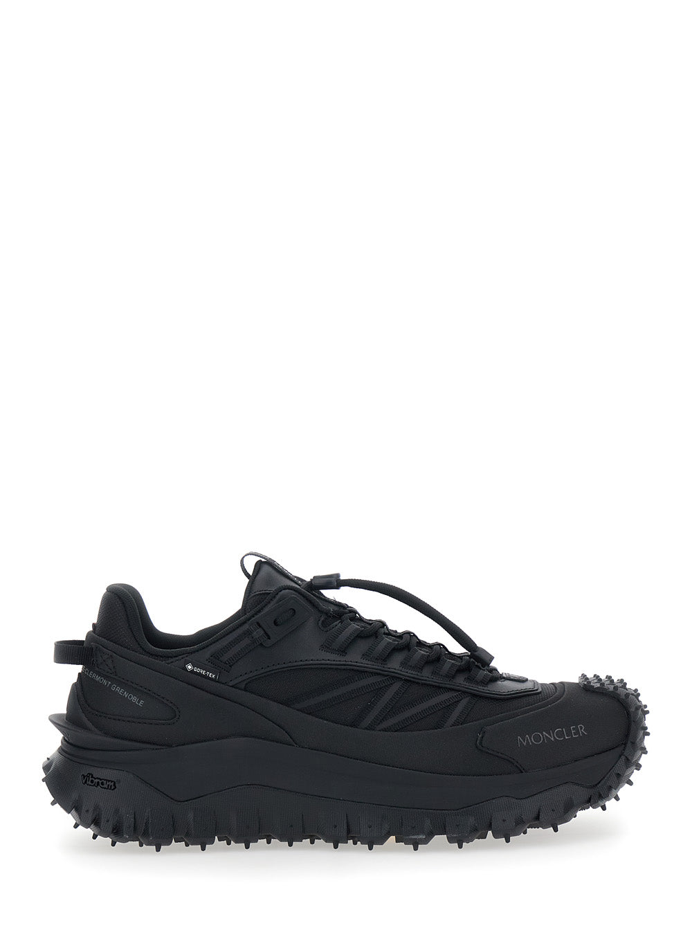 Moncler Men 'Trailgrip Gtx' Black Low Top Sneakers With Logo Detail In Fabric Man MONCLER