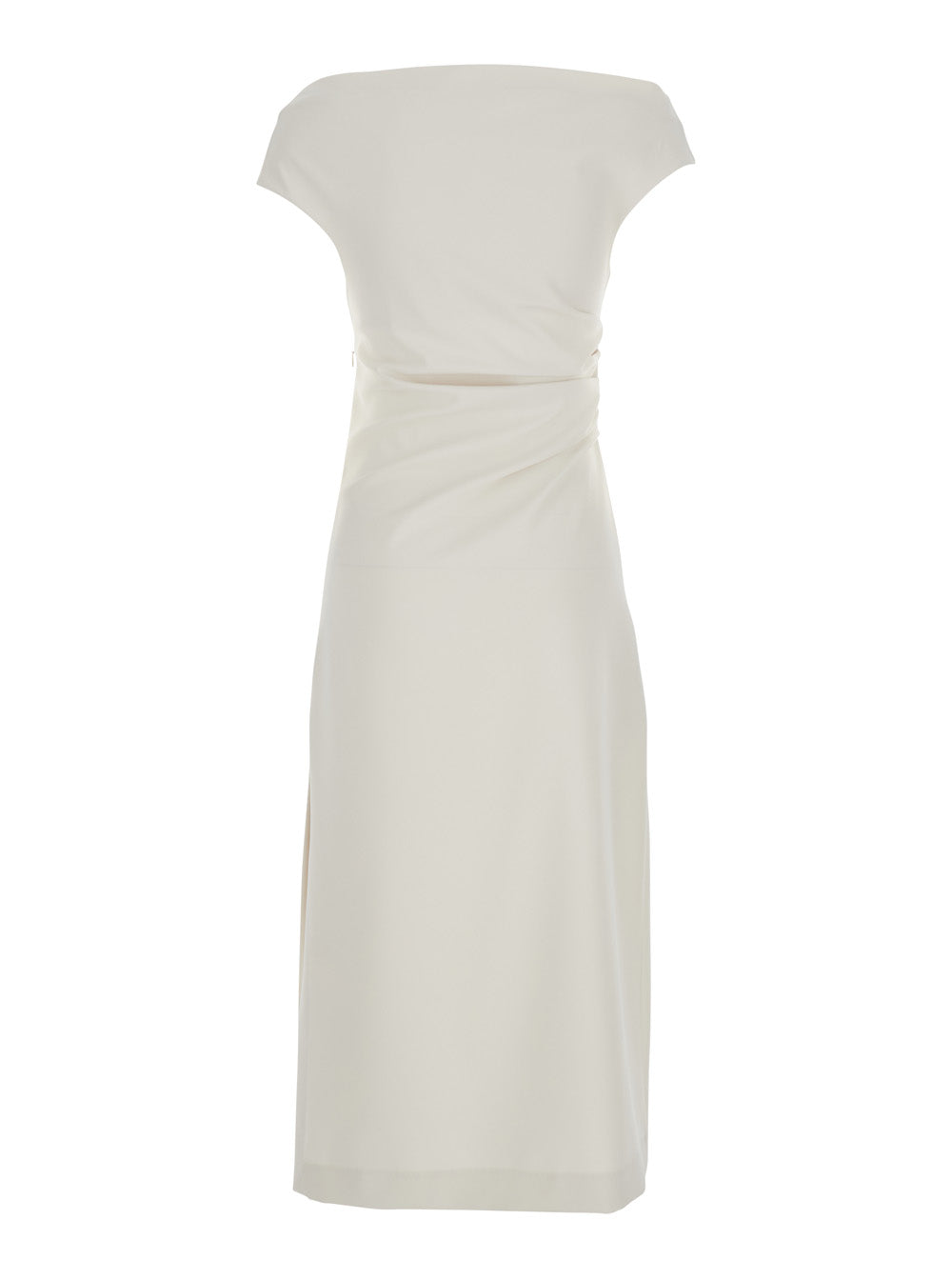 P.A.R.O.S.H. Women Long Dress With Square Neckline And Draped Details P.A.R.O.S.H.
