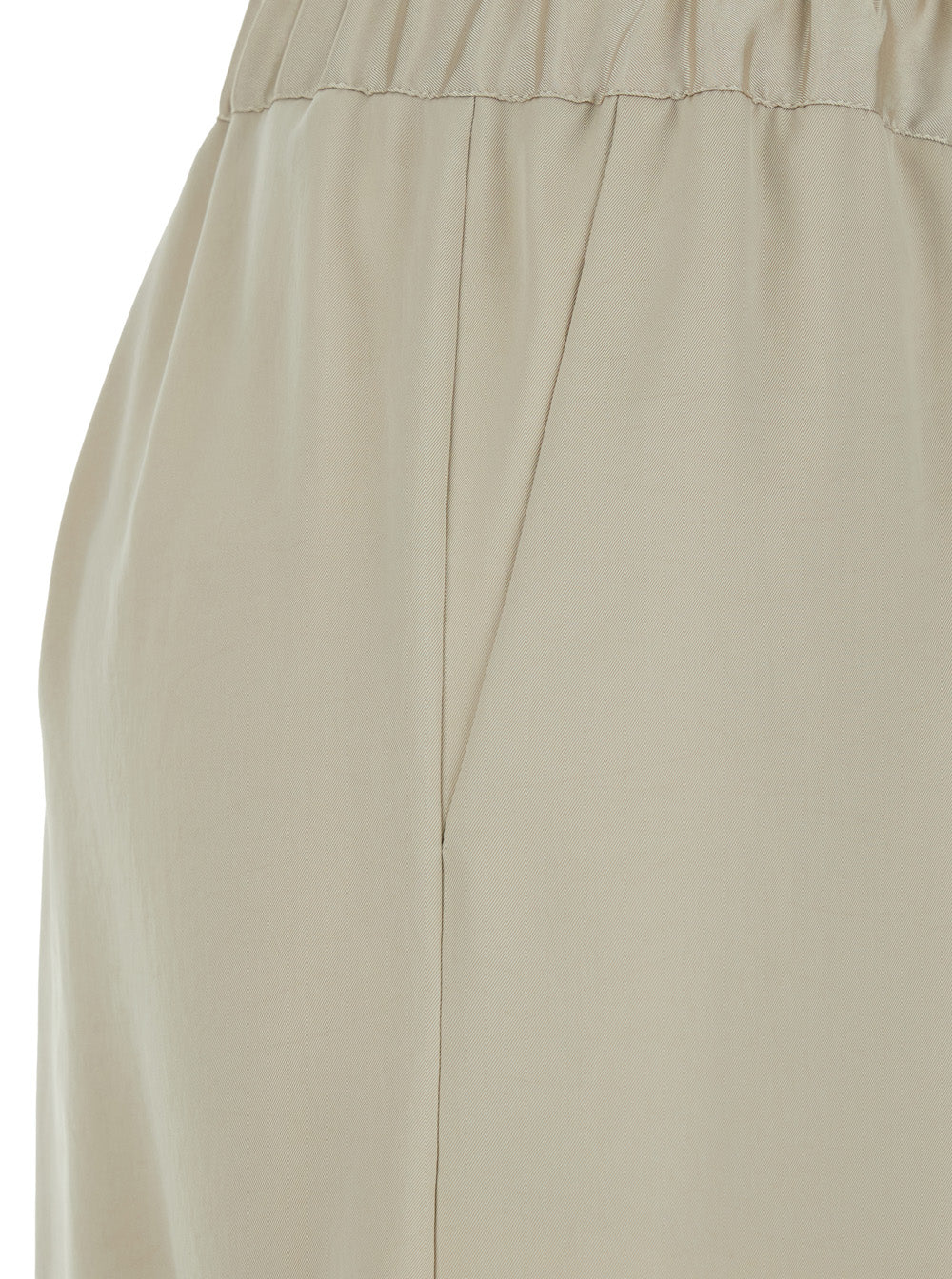P.A.R.O.S.H. Women Beige Women's Elasticized Waist Tech Fabric Pants P.A.R.O.S.H.