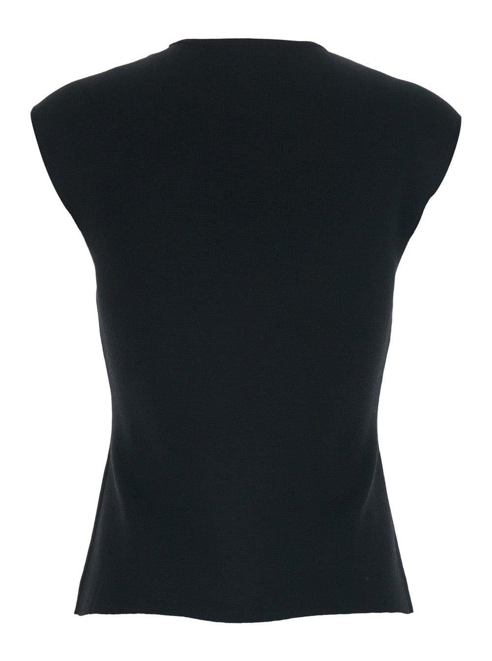 P.A.R.O.S.H. Women Black Top With Round Neck And Short Design In Viscose Blend Women P.A.R.O.S.H.