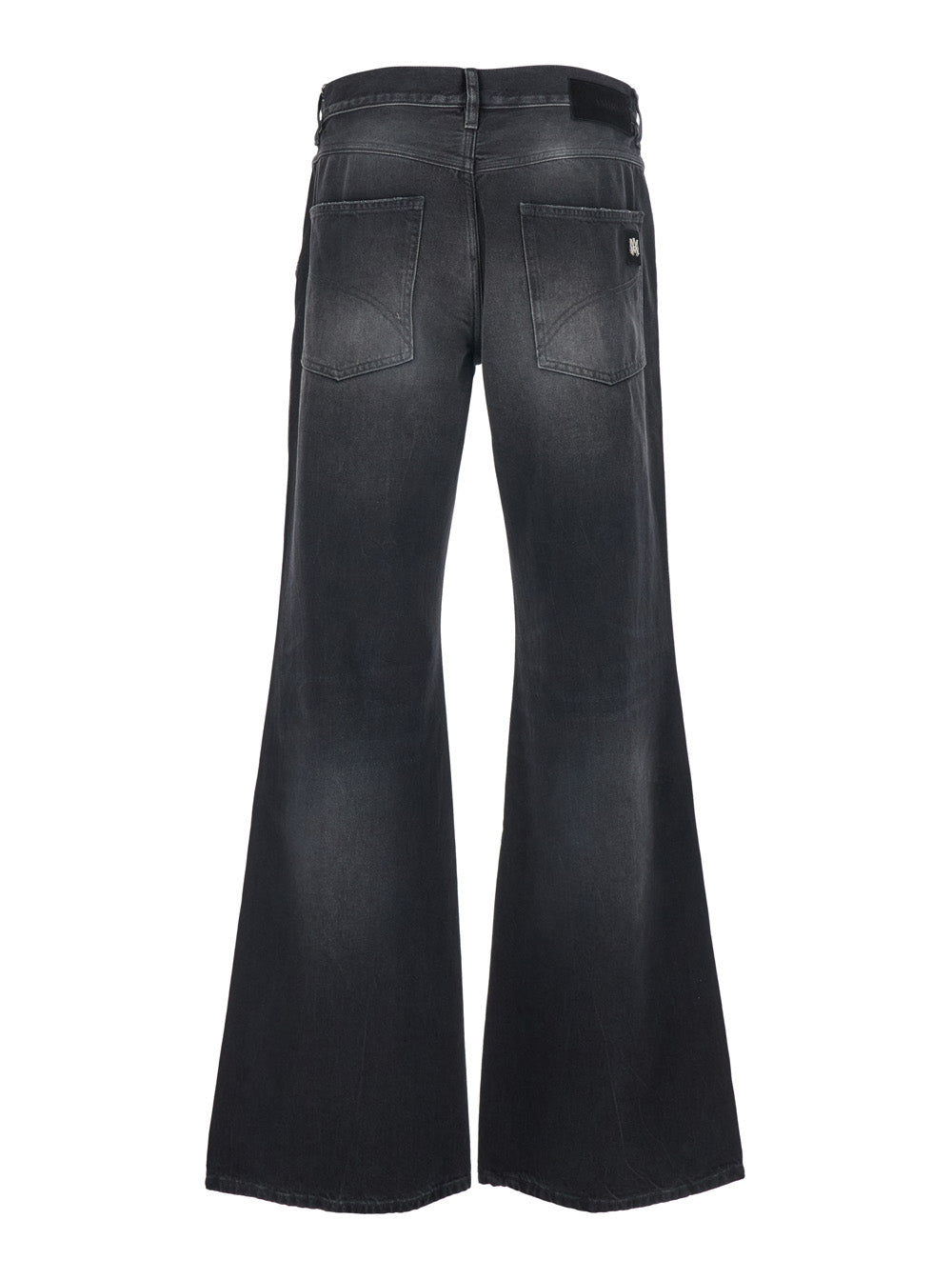Amiri Men Black Jeans With Logo Patch Applied On The Back In Cotton Man AMIRI