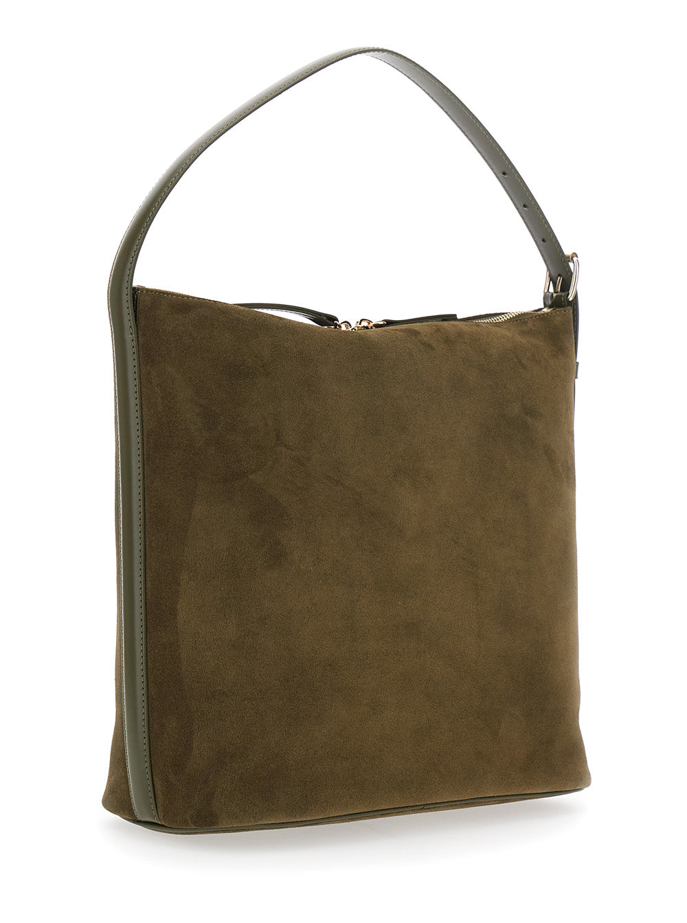A.P.C. Women 'Vera' Brown Shoulder Bag With Top Handle And Zip Closure In Suede Woman A.P.C.