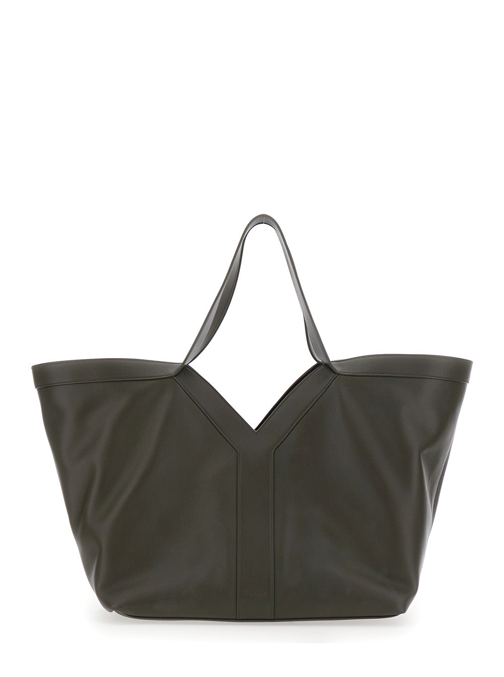 Saint Laurent Women Green Shoulder Bag With Hook Closure And Two Top Handles In Leather Woman SAINT LAURENT