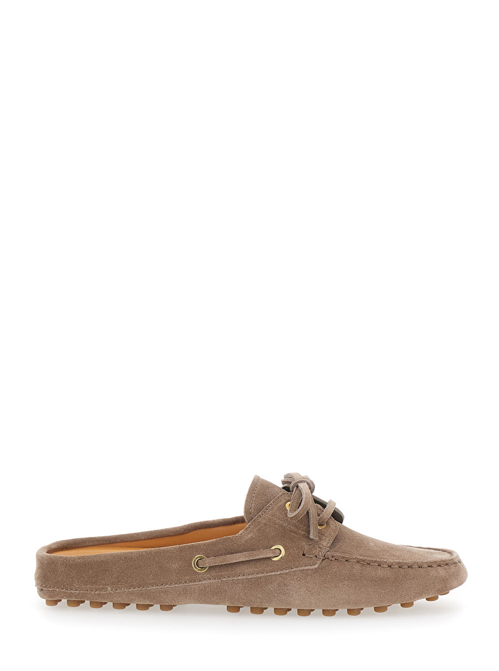Tod's Women Loafers With Side Laces In Brown Suede For Men TOD'S