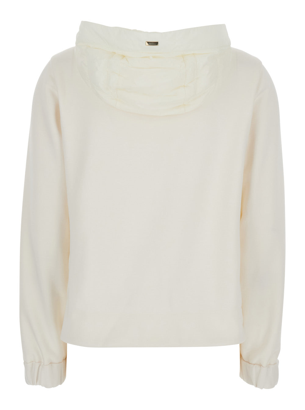 Herno Women White Down Jacket With Drawstring Hood And Quilted Design In Cotton And Tech Fabric Woman HERNO