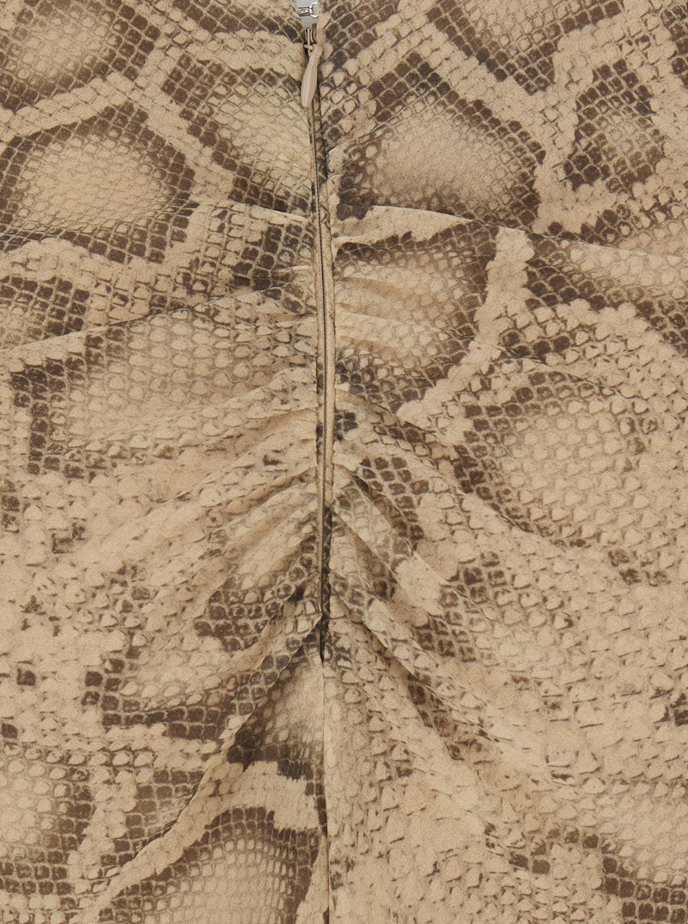The Andamane Women Long Dress 'T190131' With Thin Straps And All-Over Python Print In Beige Fabric For Women THE ANDAMANE