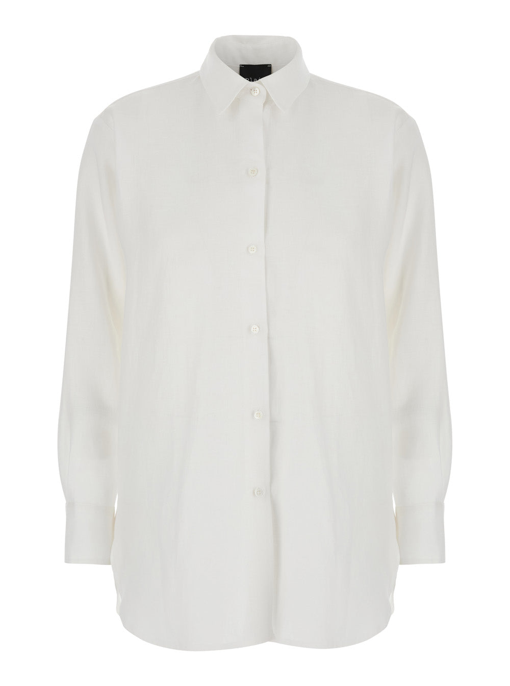 Leplain Women White Shirt With Classic Collar And Long Sleeves LEPLAIN