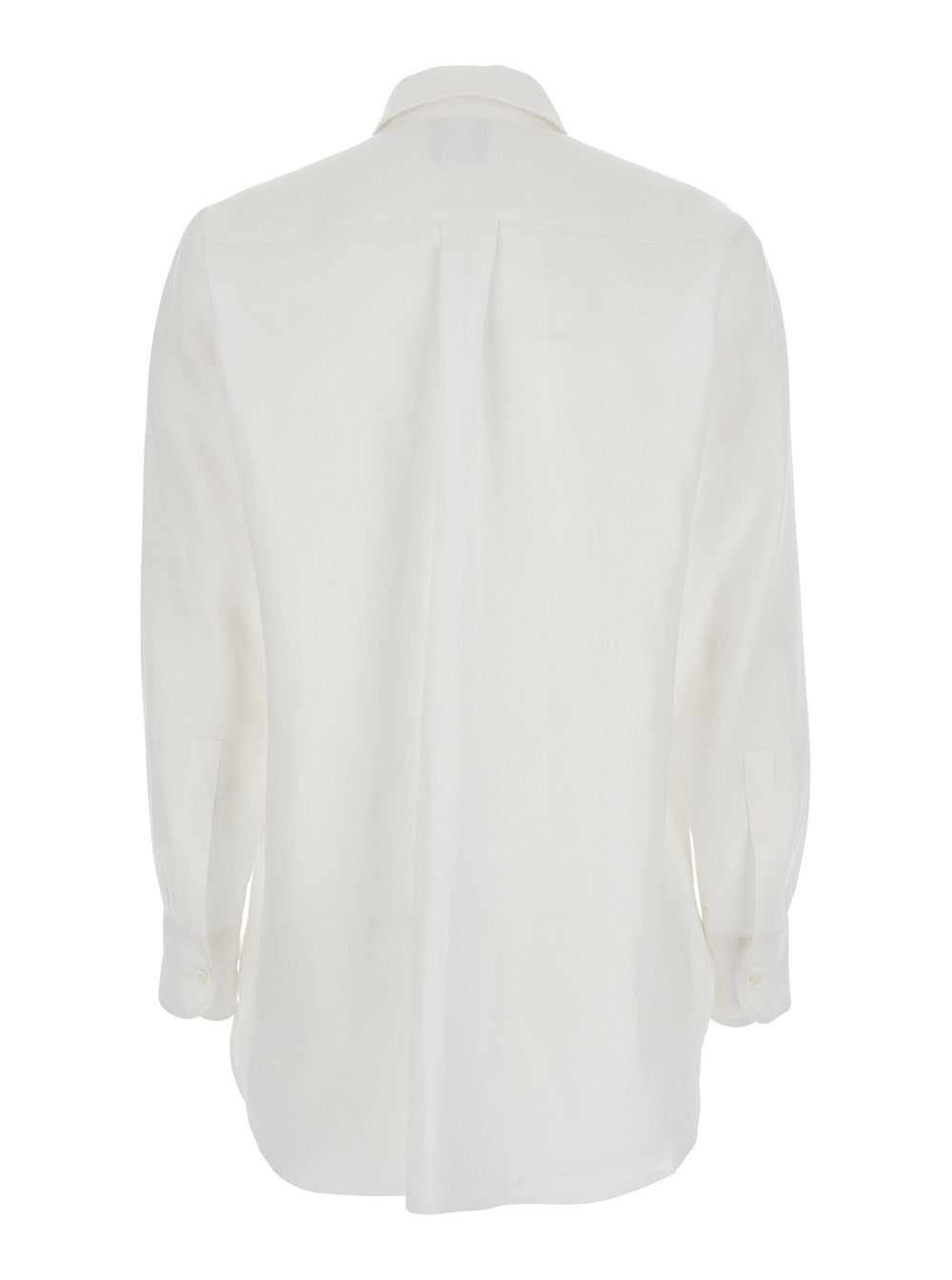 Leplain Women White Shirt With Classic Collar And Long Sleeves LEPLAIN
