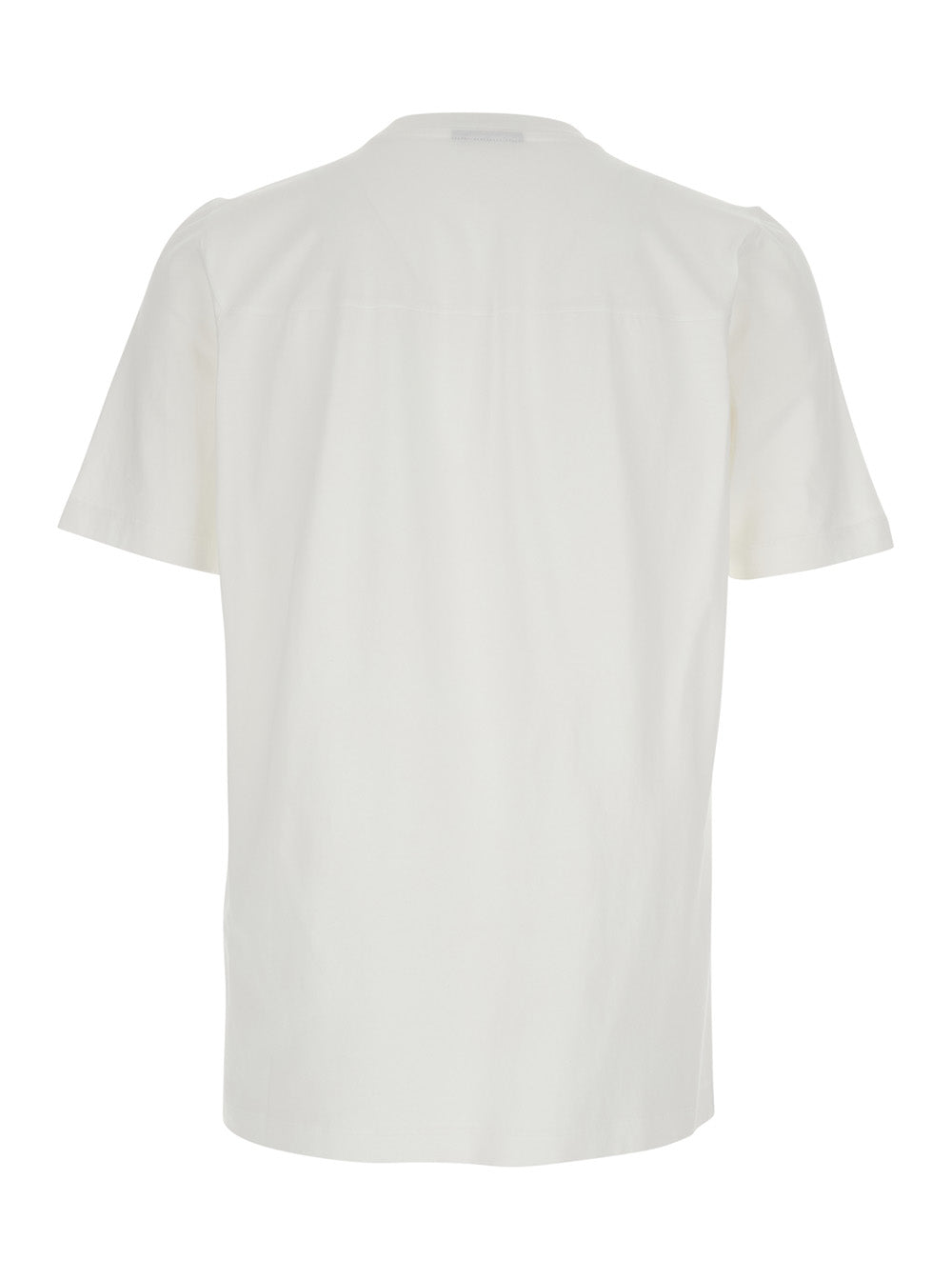 Dsquared2 Men White Crew Neck T-Shirt With Logo Lettering On The Front In Cotton For Men DSQUARED2
