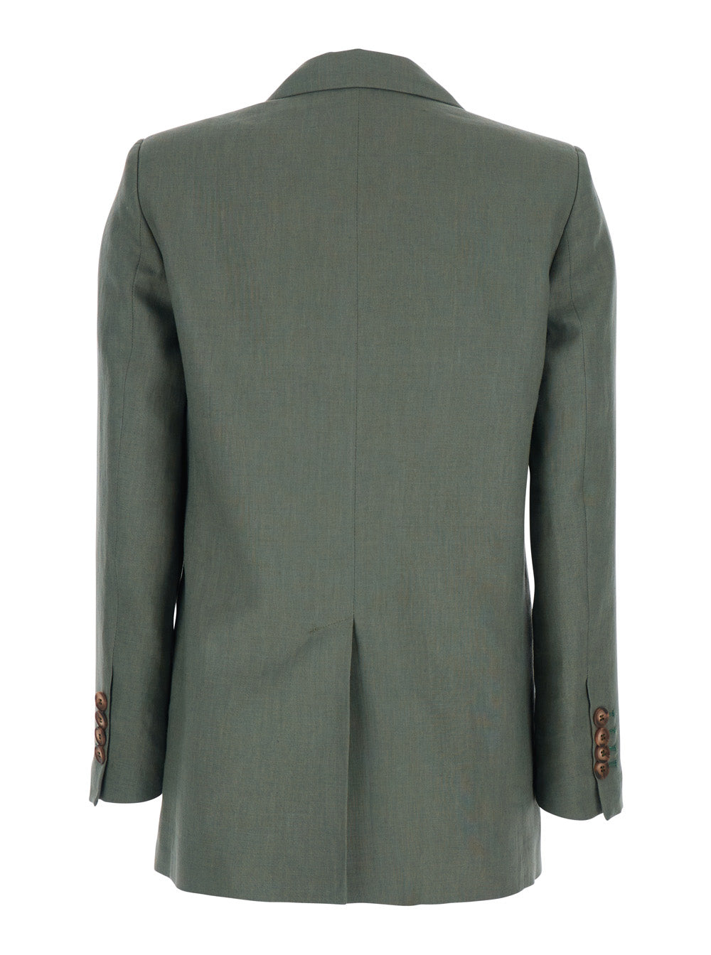 Leplain Women Double-Breasted Jacket With Peak Revers In Green For Women LEPLAIN