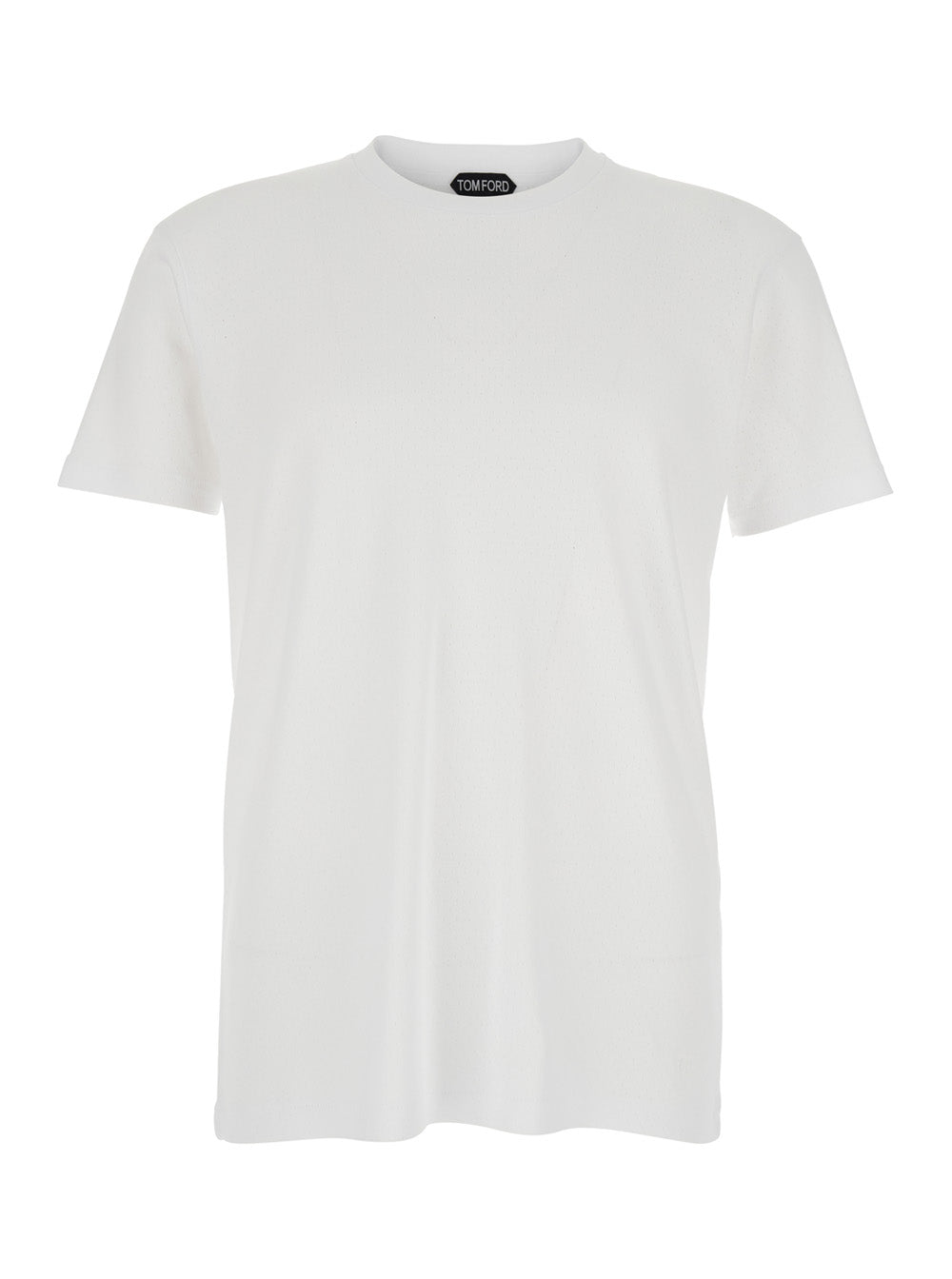 Tom Ford Men Perforated Rib Ss Crew Neck TOM FORD