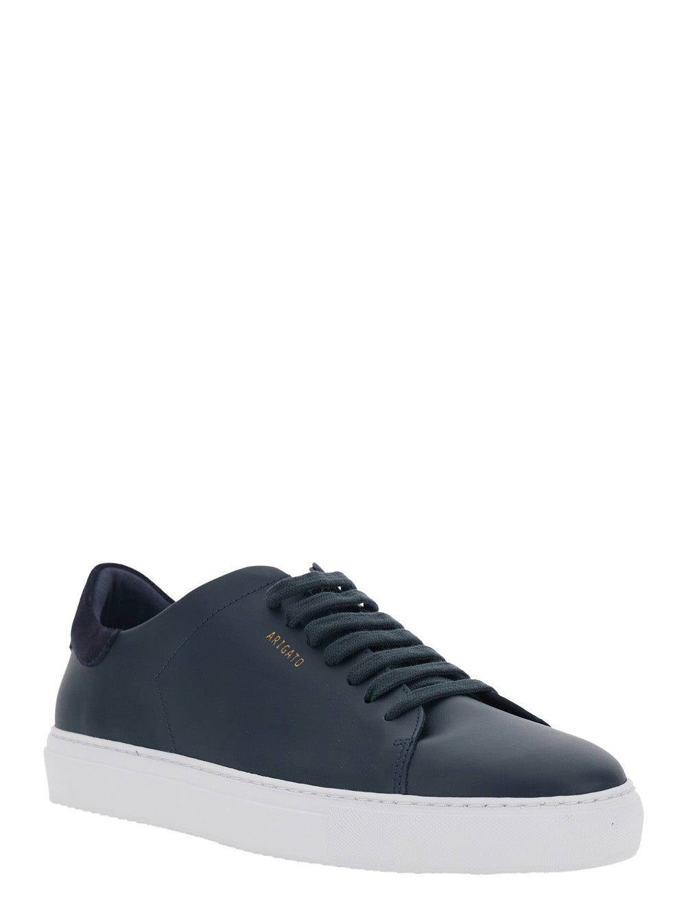 Axel Arigato Men 'Clean 90' Blue Sneaker Low Top With Logo Lettering On The Side In  Leather Man AXEL ARIGATO