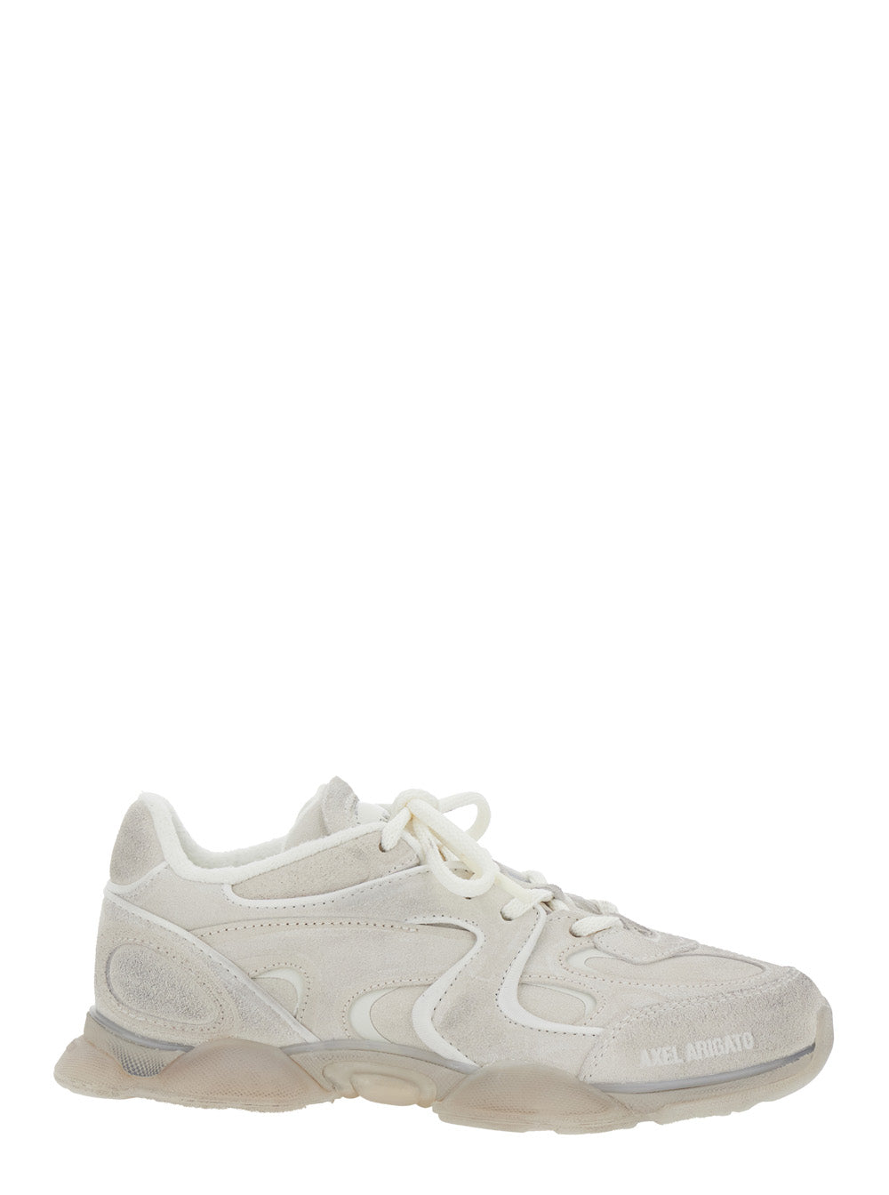 Axel Arigato Women 'Eris' White Low Top Sneakers With Logo Patch On The Tongue In Leather And Fabric Woman AXEL ARIGATO