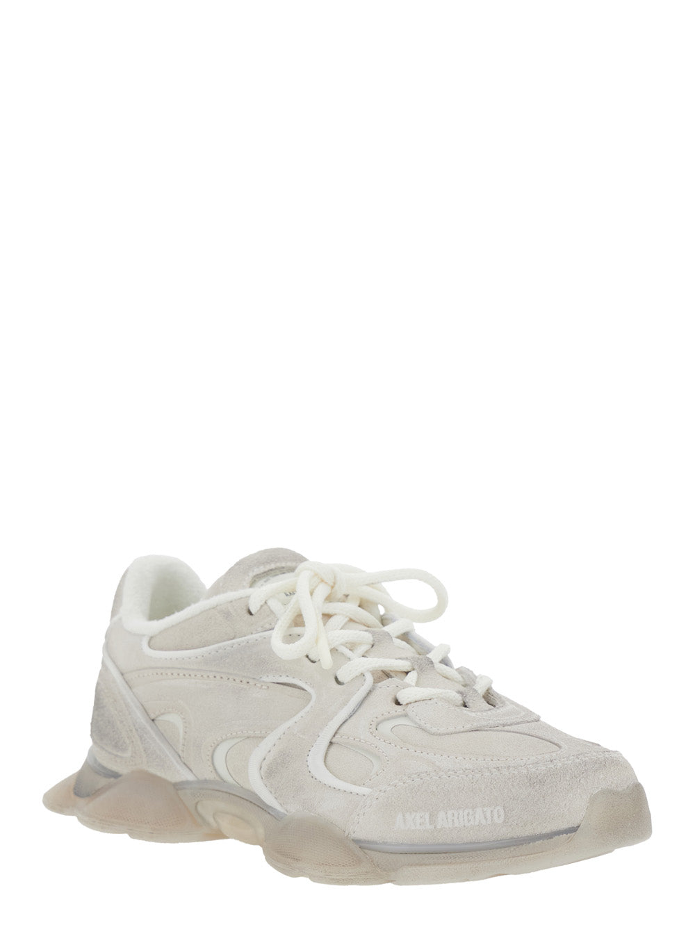 Axel Arigato Women 'Eris' White Low Top Sneakers With Logo Patch On The Tongue In Leather And Fabric Woman AXEL ARIGATO
