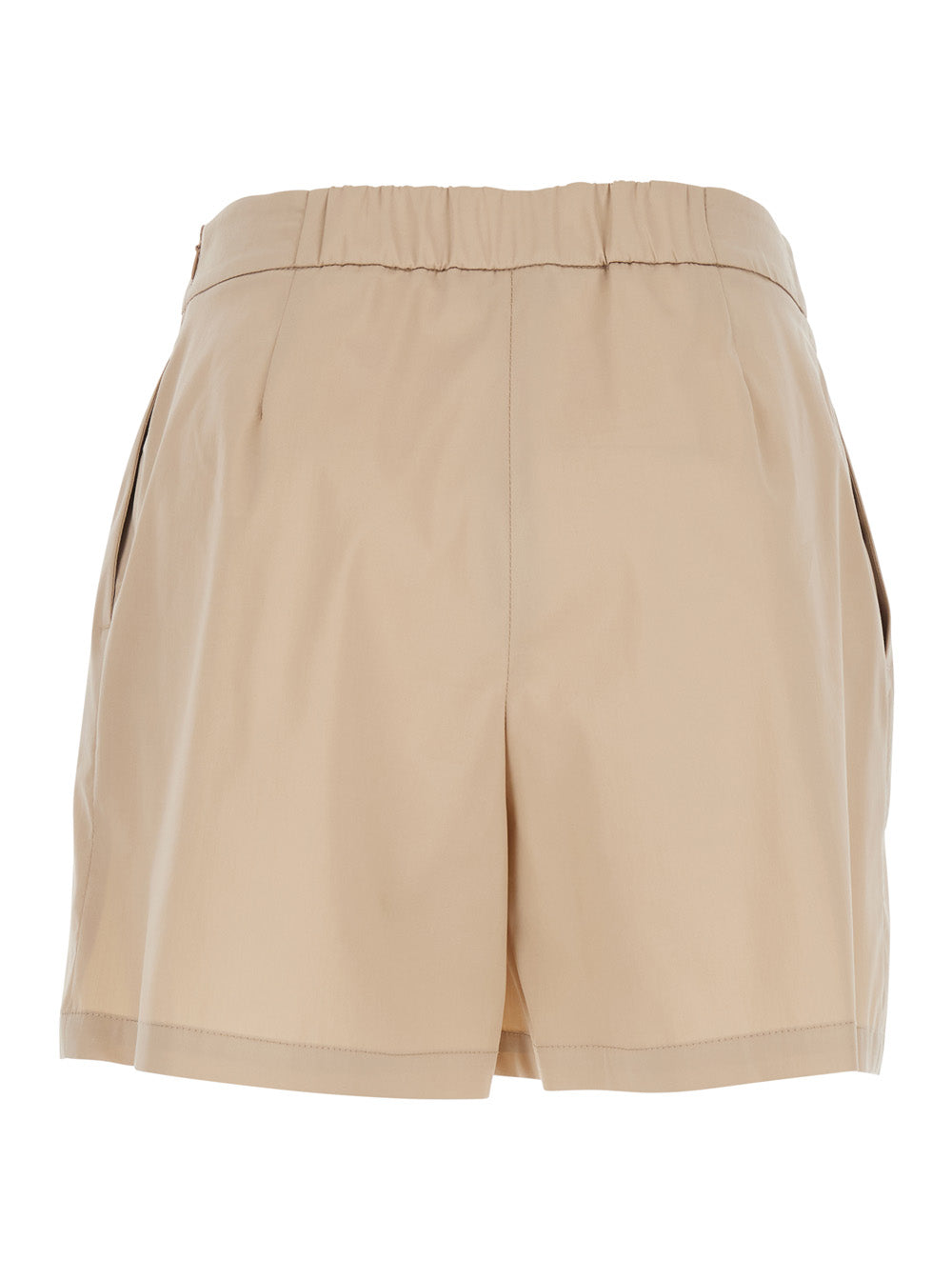 Leplain Women Beige Shorts With Semi-Elasticated Waist And Side Closure In Cotton Blend Women LEPLAIN