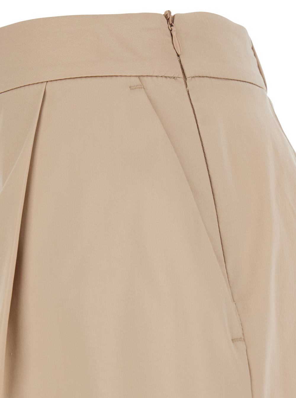 Leplain Women Beige Shorts With Semi-Elasticated Waist And Side Closure In Cotton Blend Women LEPLAIN