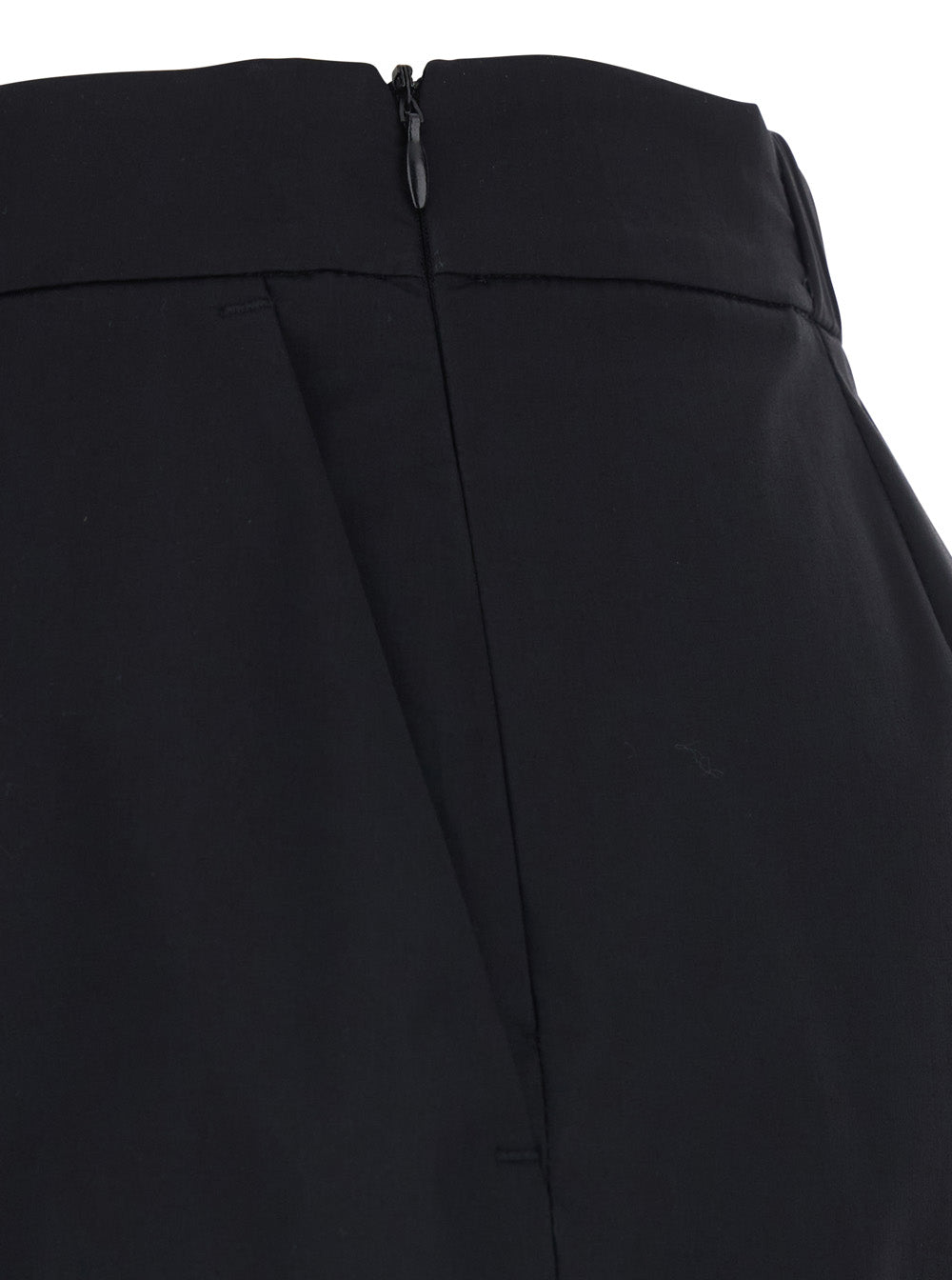 Leplain Women Black Cotton Blend Semi-Elasticated Waist Shorts For Women LEPLAIN