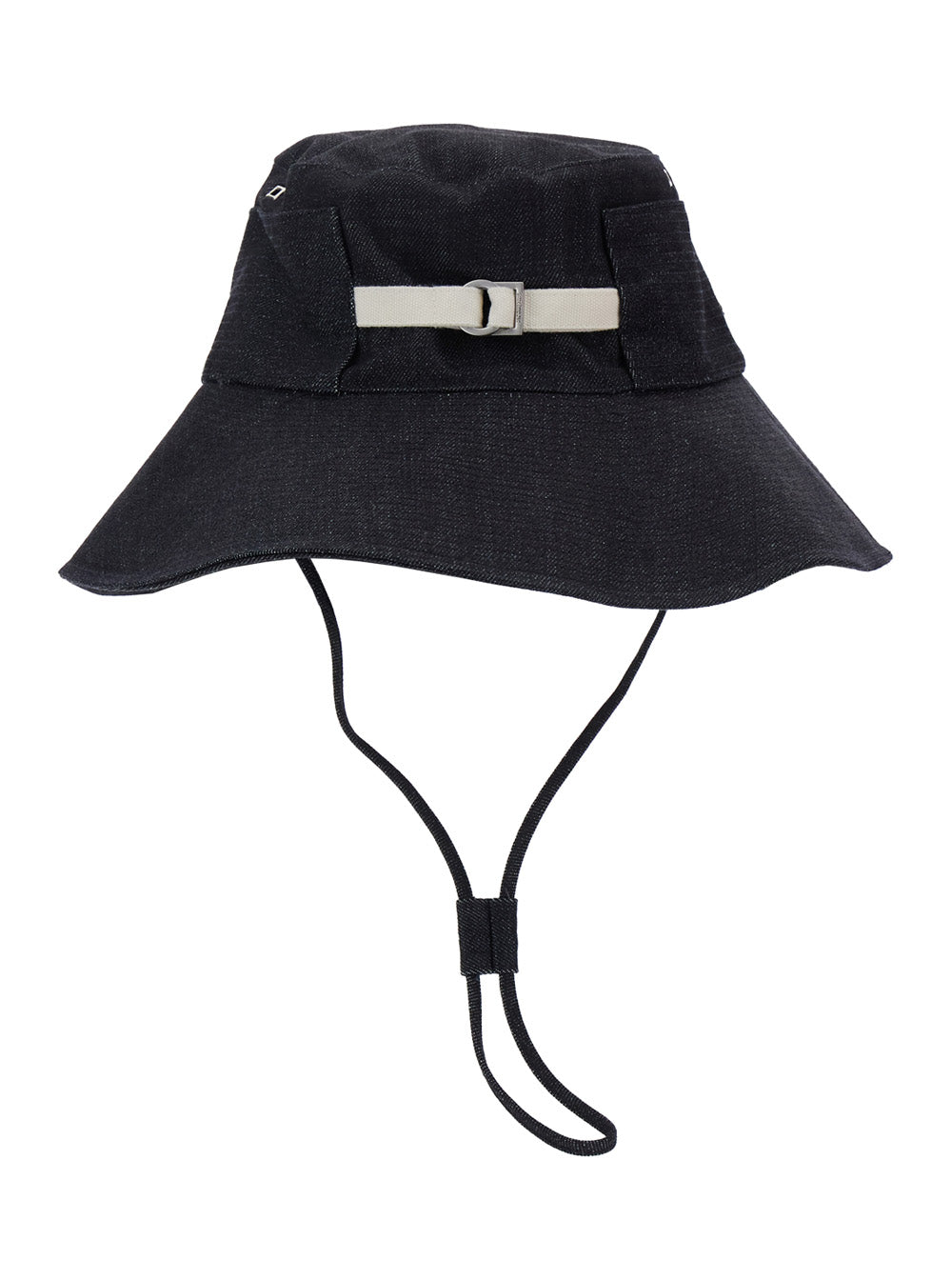 Jacquemus Men 'Le Bob De-Nimes' Blue Bucket Hat With Logo Lettering On The Front And Adjustable Strap In Cotton Man JACQUEMUS