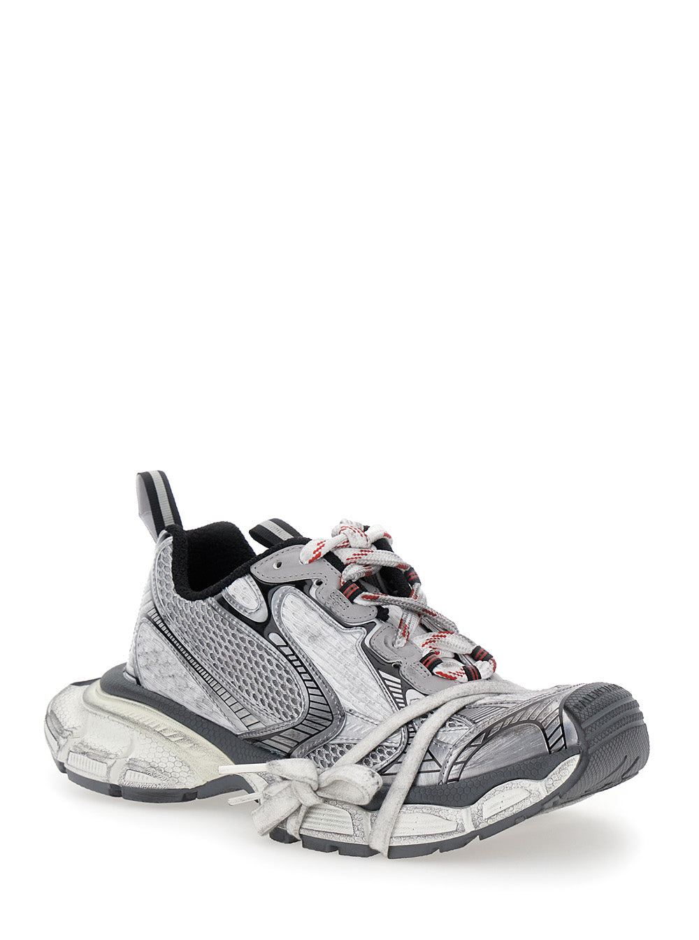 Balenciaga Women '3Xl' Grey Low Top Sneakers With Logo Detail In Tech Fabric Woman BALENCIAGA