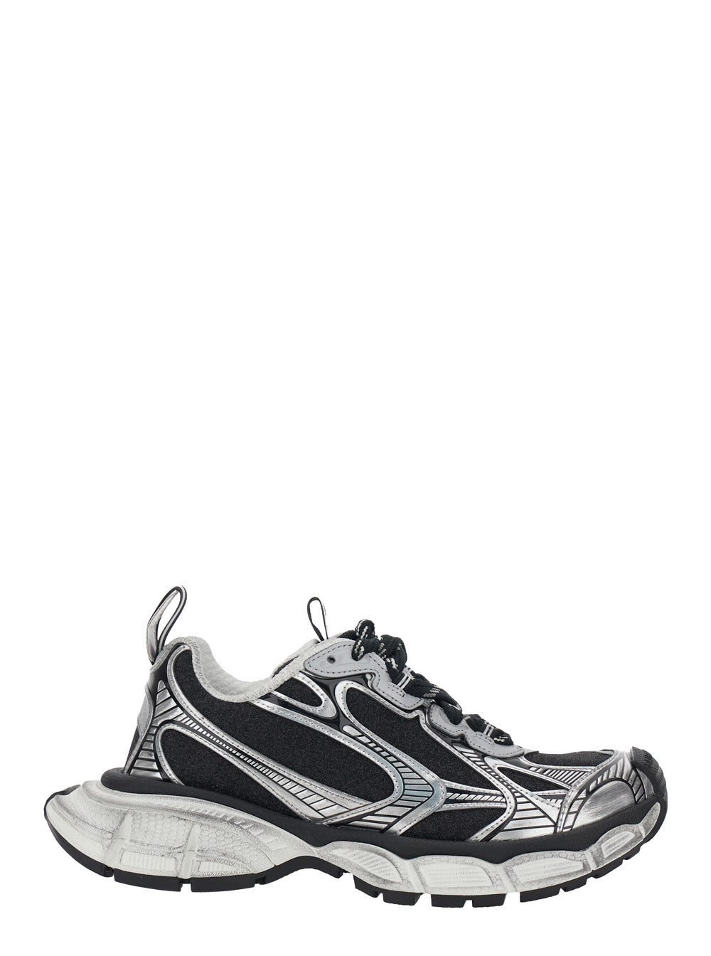 Balenciaga Women Sneakers '3Xl' With Logo On The Toe In Metallic Tech Fabric Mix For Women BALENCIAGA