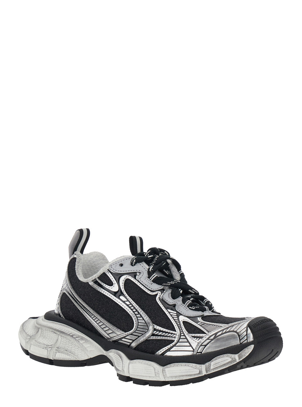 Balenciaga Women Sneakers '3Xl' With Logo On The Toe In Metallic Tech Fabric Mix For Women BALENCIAGA