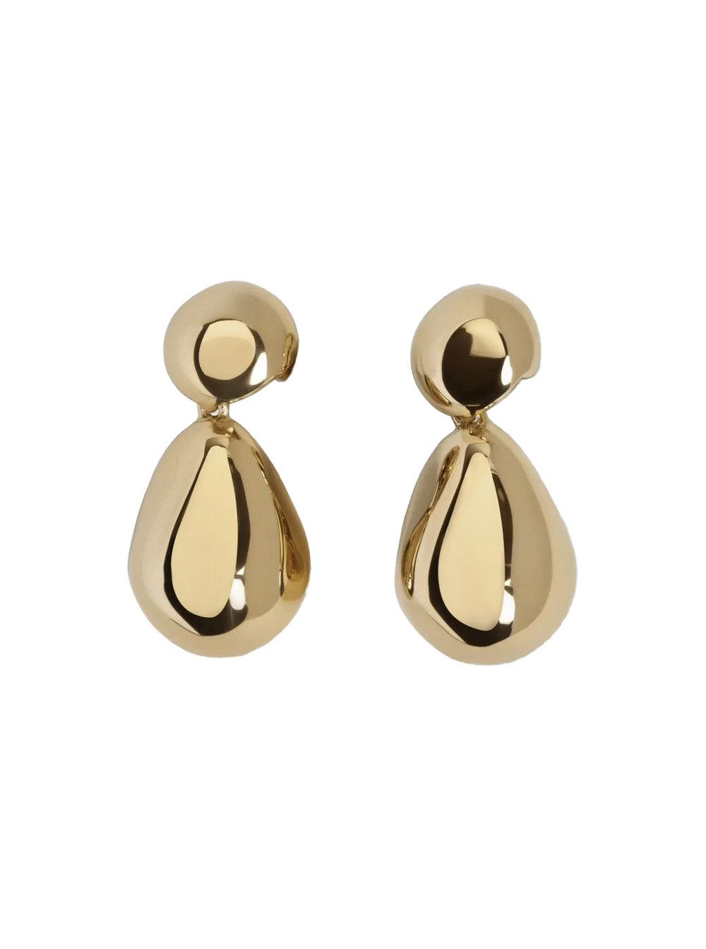 Phoebe Philo Women Pebble Earrings With Drop Design And Back Closure In Gold-Plated Silver For Women PHOEBE PHILO
