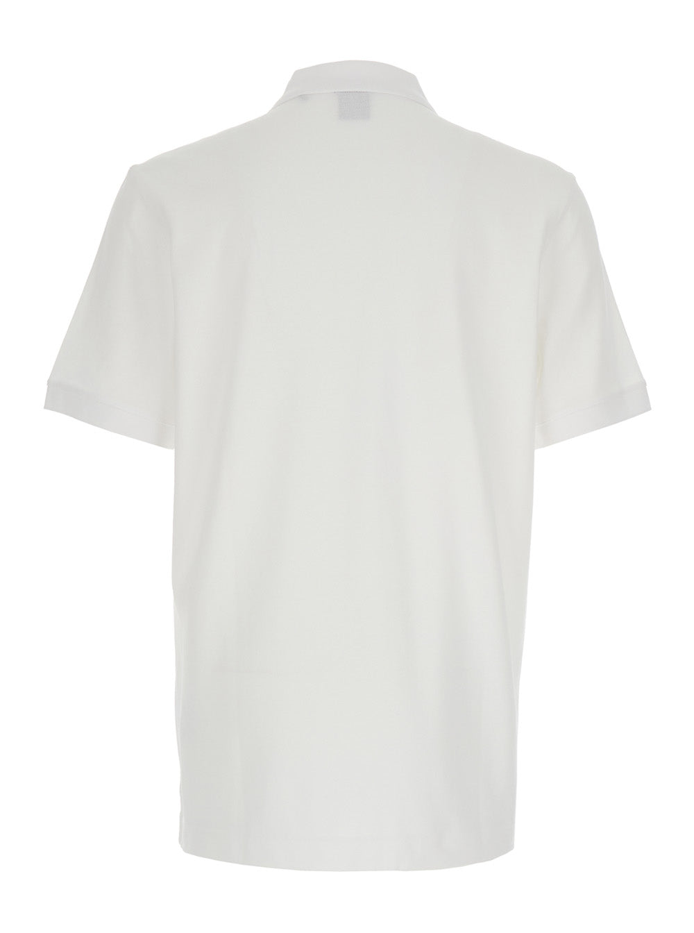 Boss Men White Polo With Button Closure In Cotton Man BOSS