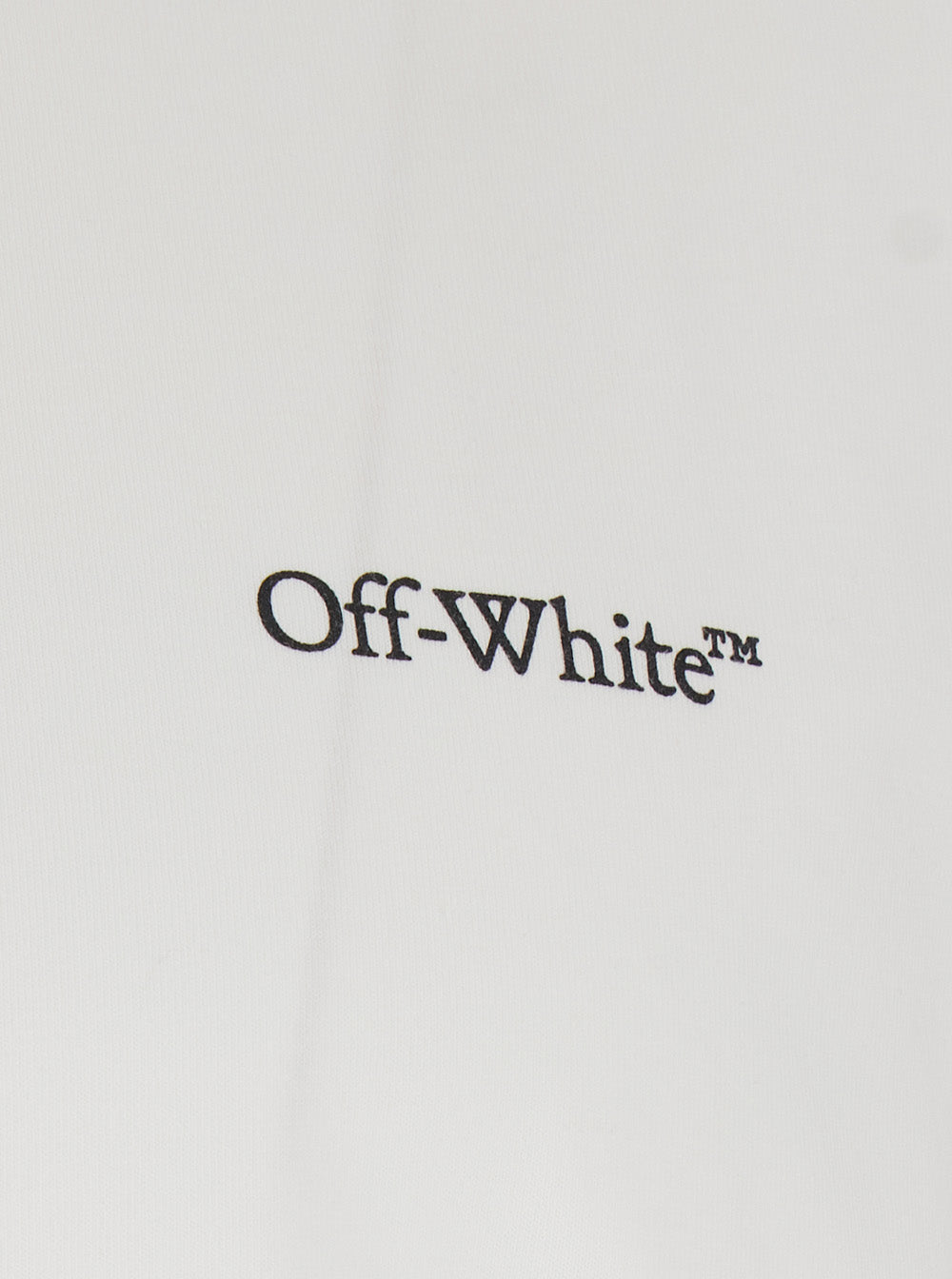 Off-White Men White Cotton Crew Neck T-Shirt With Front And Back Logo For Men OFF-WHITE