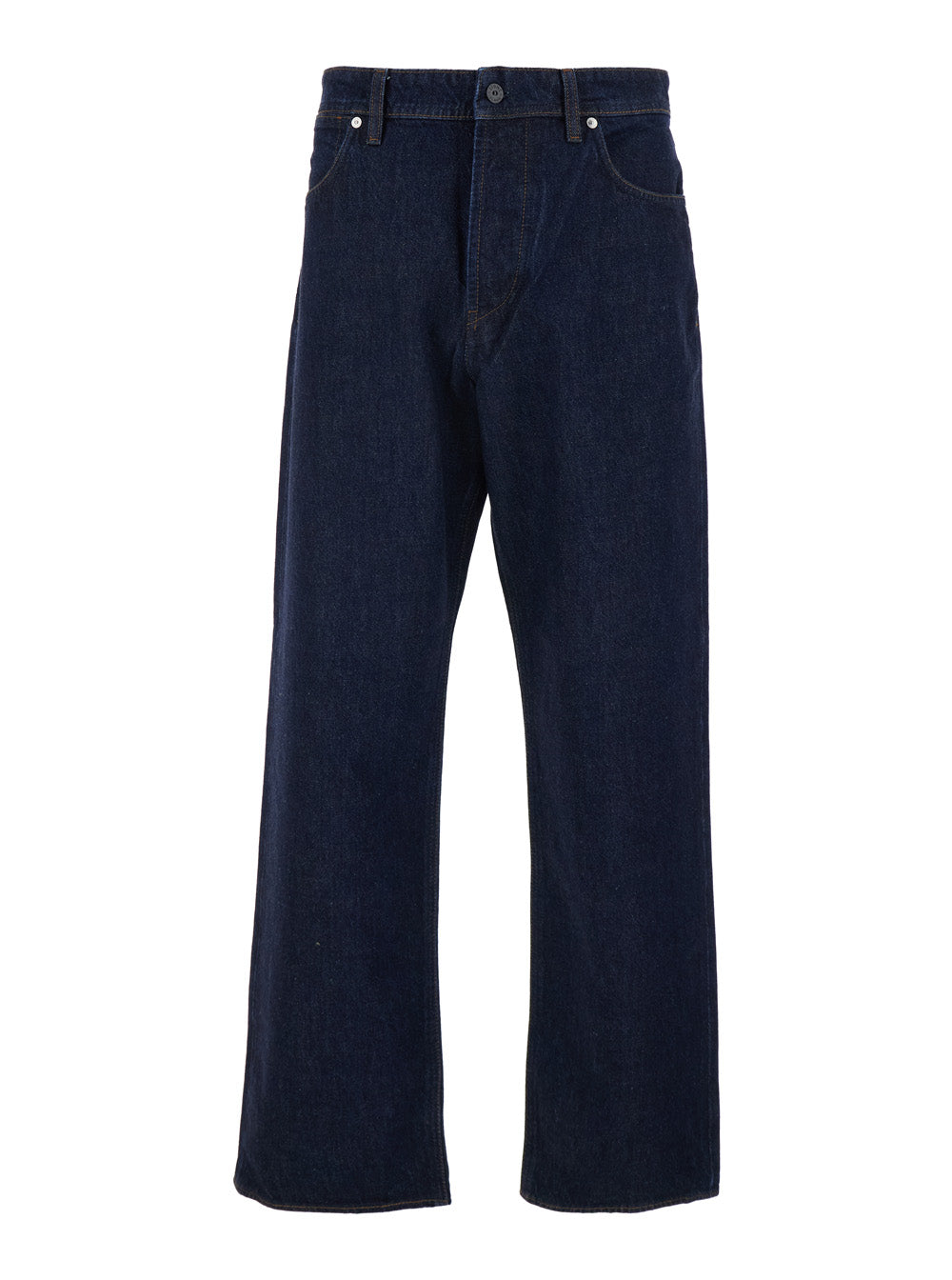 Stone Island Men Blue Jeans With Five-Pocket Design And Logo Patch On The Back In Denim For Men STONE ISLAND
