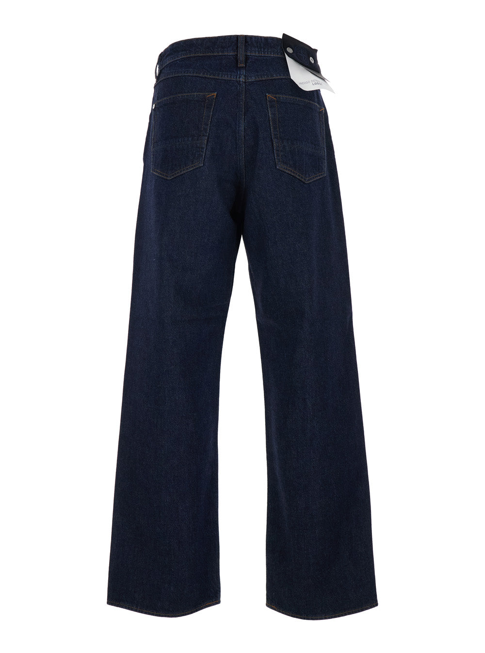Stone Island Men Blue Jeans With Five-Pocket Design And Logo Patch On The Back In Denim For Men STONE ISLAND
