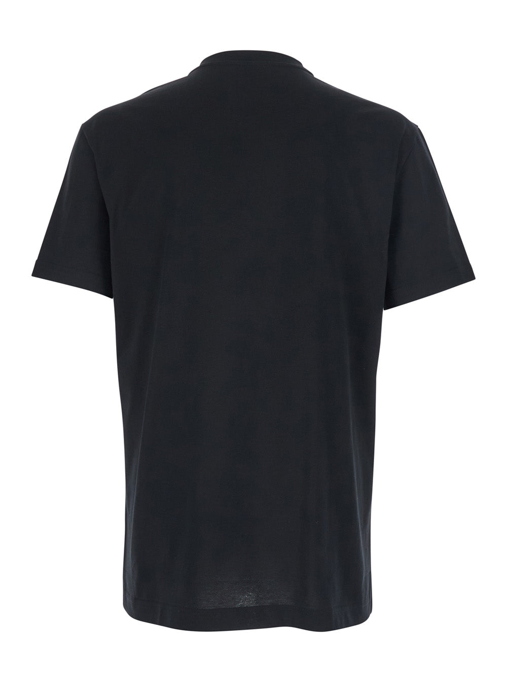 Dolce & Gabbana Men T-Shirt 'G8rn8zg7p0cn0000' Black With Logo On The Front In Cotton For Men DOLCE & GABBANA