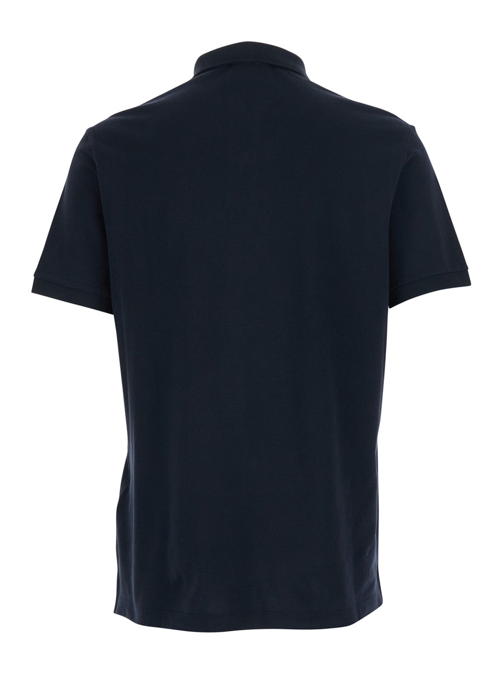 Stone Island Men Blue Polo Shirt With Classic Collar And Logo Patch On The Front In Stretch Cotton For Men STONE ISLAND