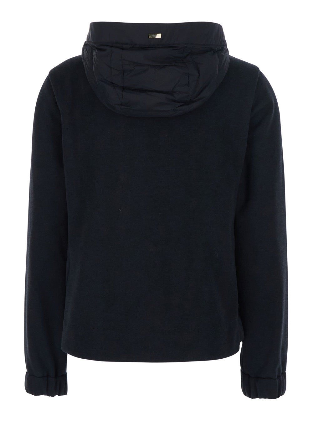 Herno Women Black Down Jacket With Drawstring Hood And Quilted Design In Cotton And Tech Fabric Woman HERNO