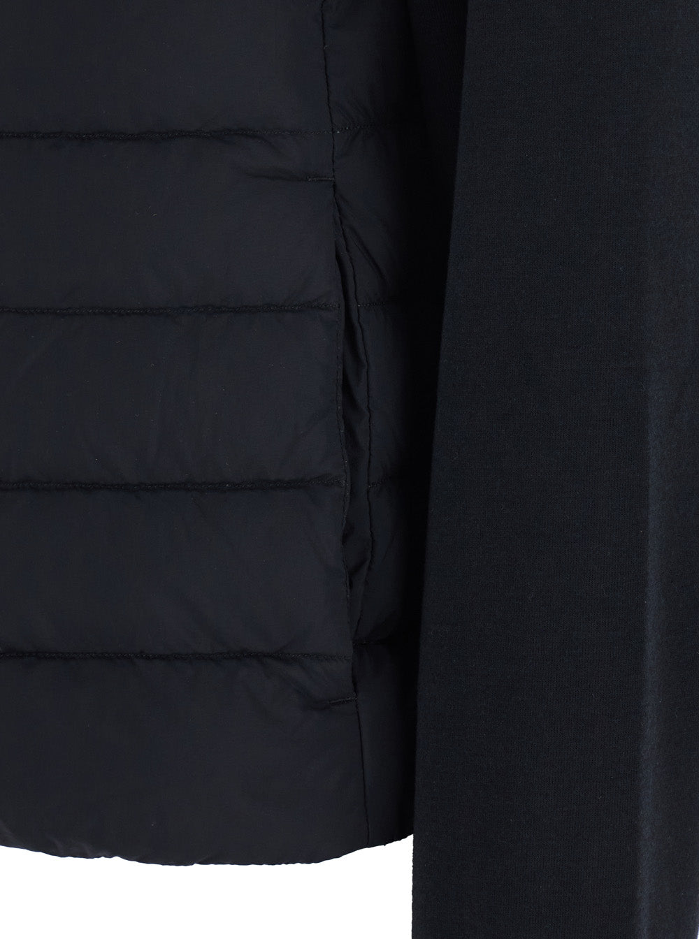 Herno Women Black Down Jacket With Drawstring Hood And Quilted Design In Cotton And Tech Fabric Woman HERNO