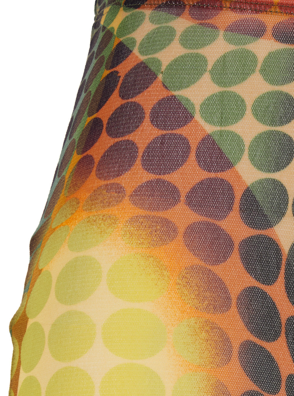 Jean Paul Gaultier Women Multicolor High-Waisted Pants With All-Over Print In Tech Fabric For Women JEAN PAUL GAULTIER