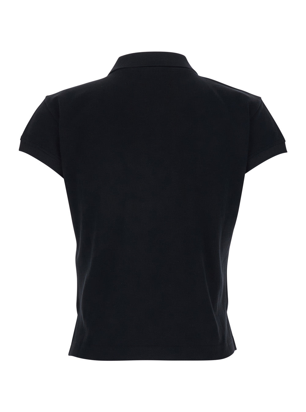 Balenciaga Women Black Polo Shirt With Logo On The Front In Cotton Woman BALENCIAGA