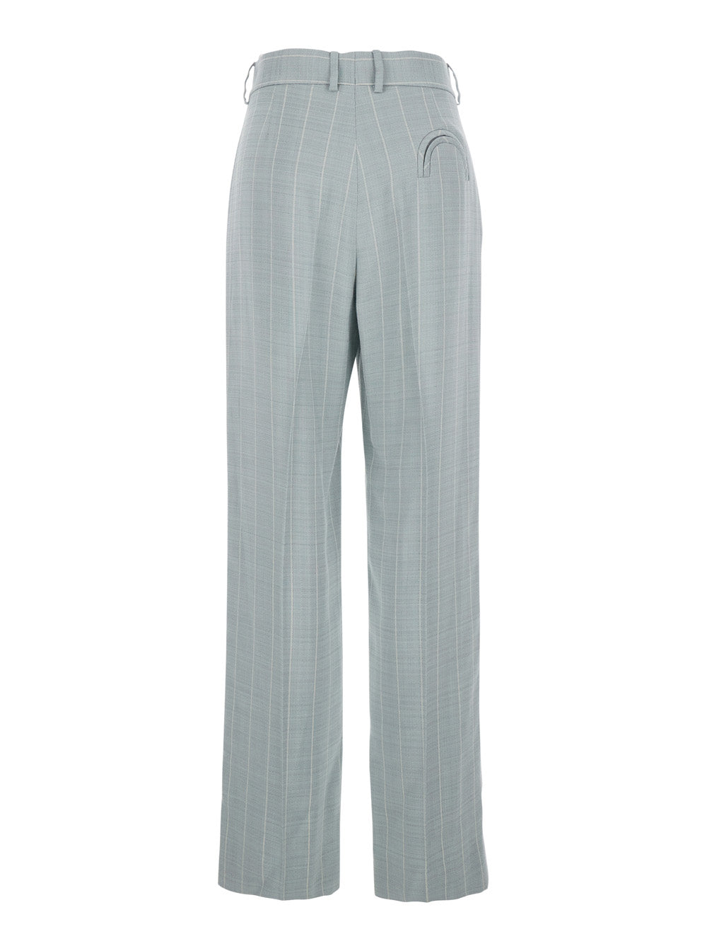 Blaze Milano Women Light Blue Trousers With Striped Motif In Viscose Woman BLAZE MILANO