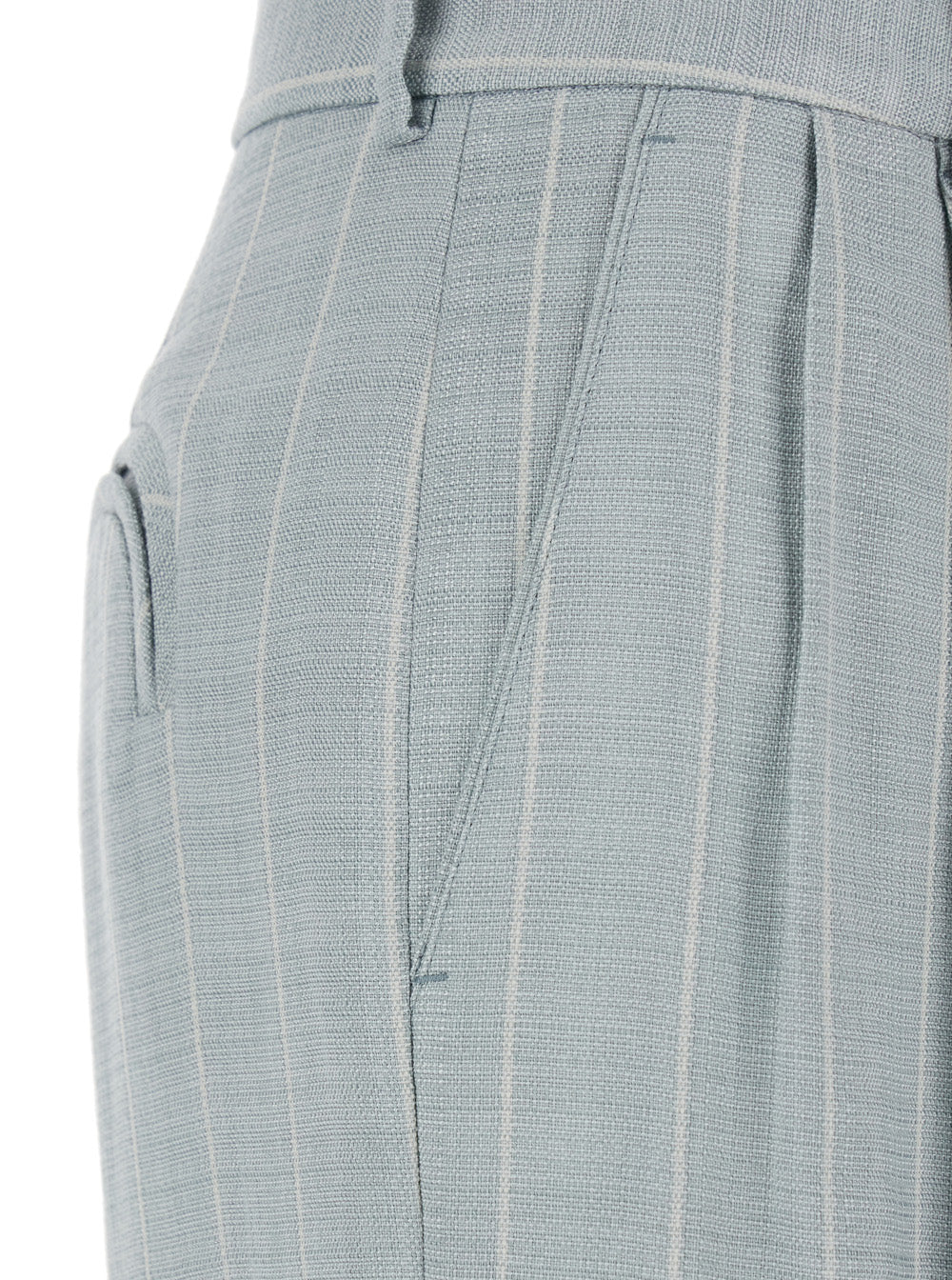 Blaze Milano Women Light Blue Trousers With Striped Motif In Viscose Woman BLAZE MILANO