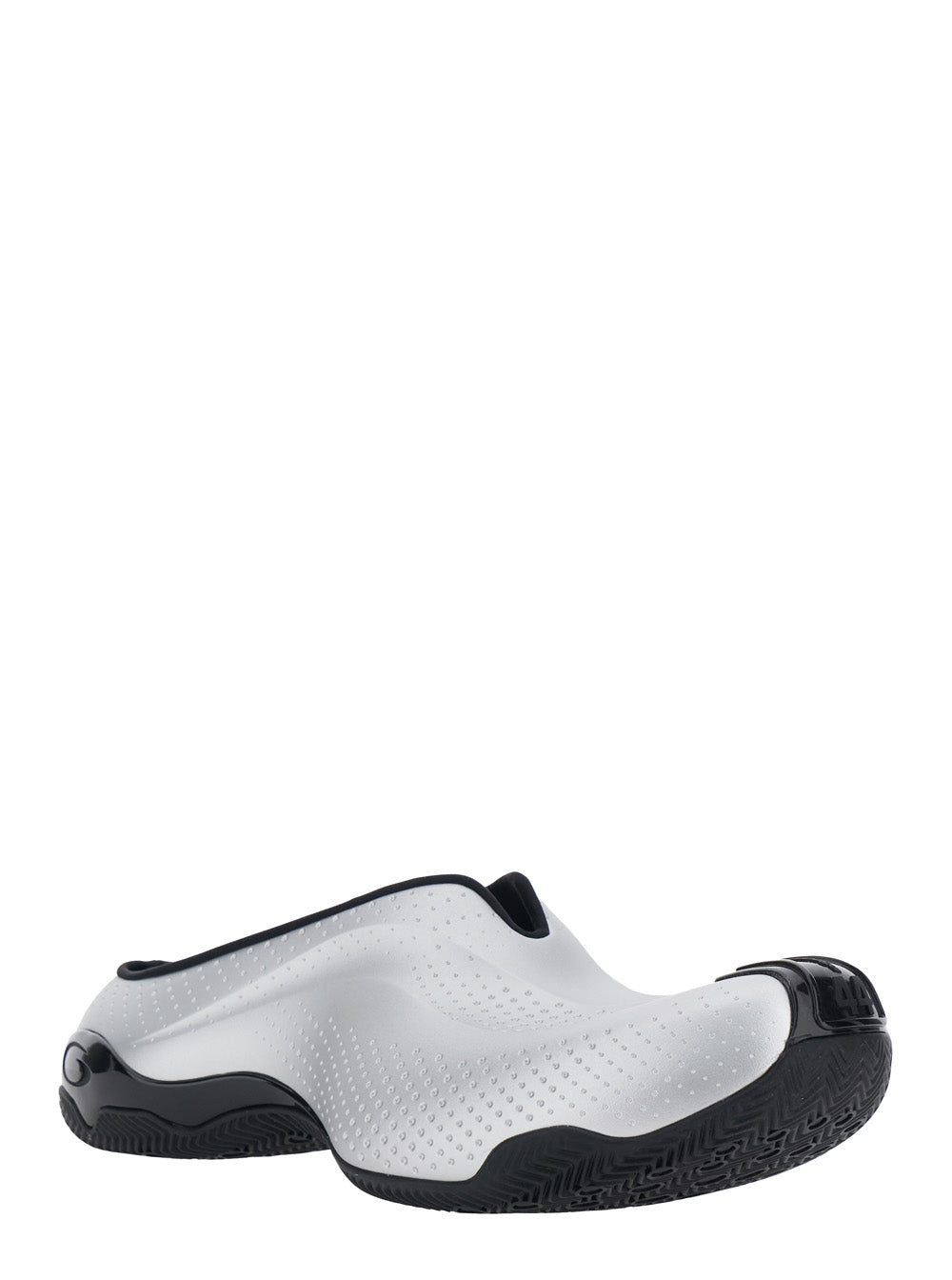 Balenciaga Men Grey Mules With Logo On The Side And Number On The Front And Back In Tech Fabric Man BALENCIAGA