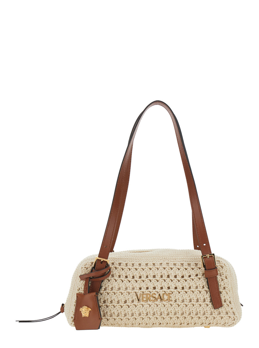 Versace Women Tag Rafia Bag VERSACE