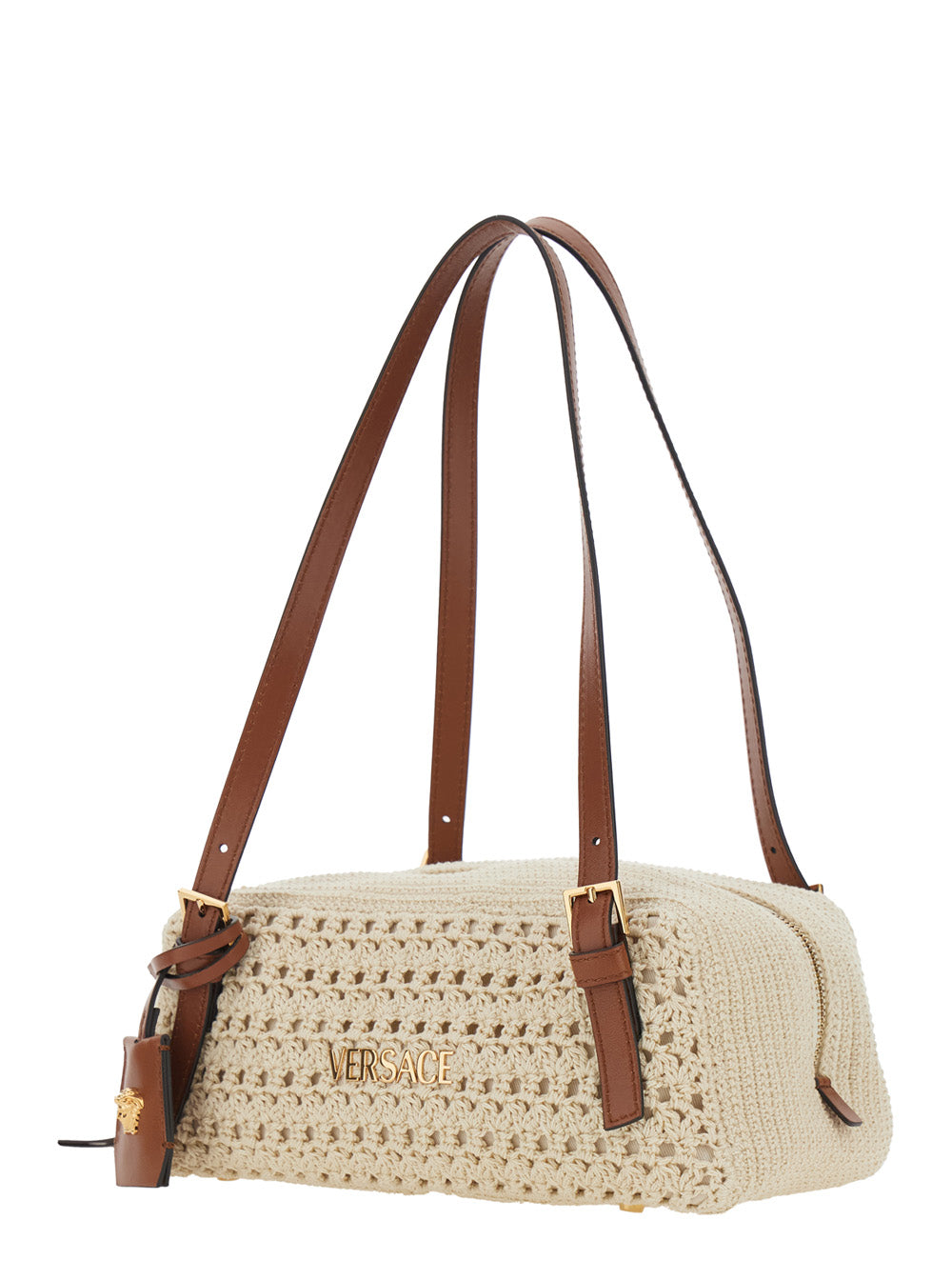 Versace Women Tag Rafia Bag VERSACE