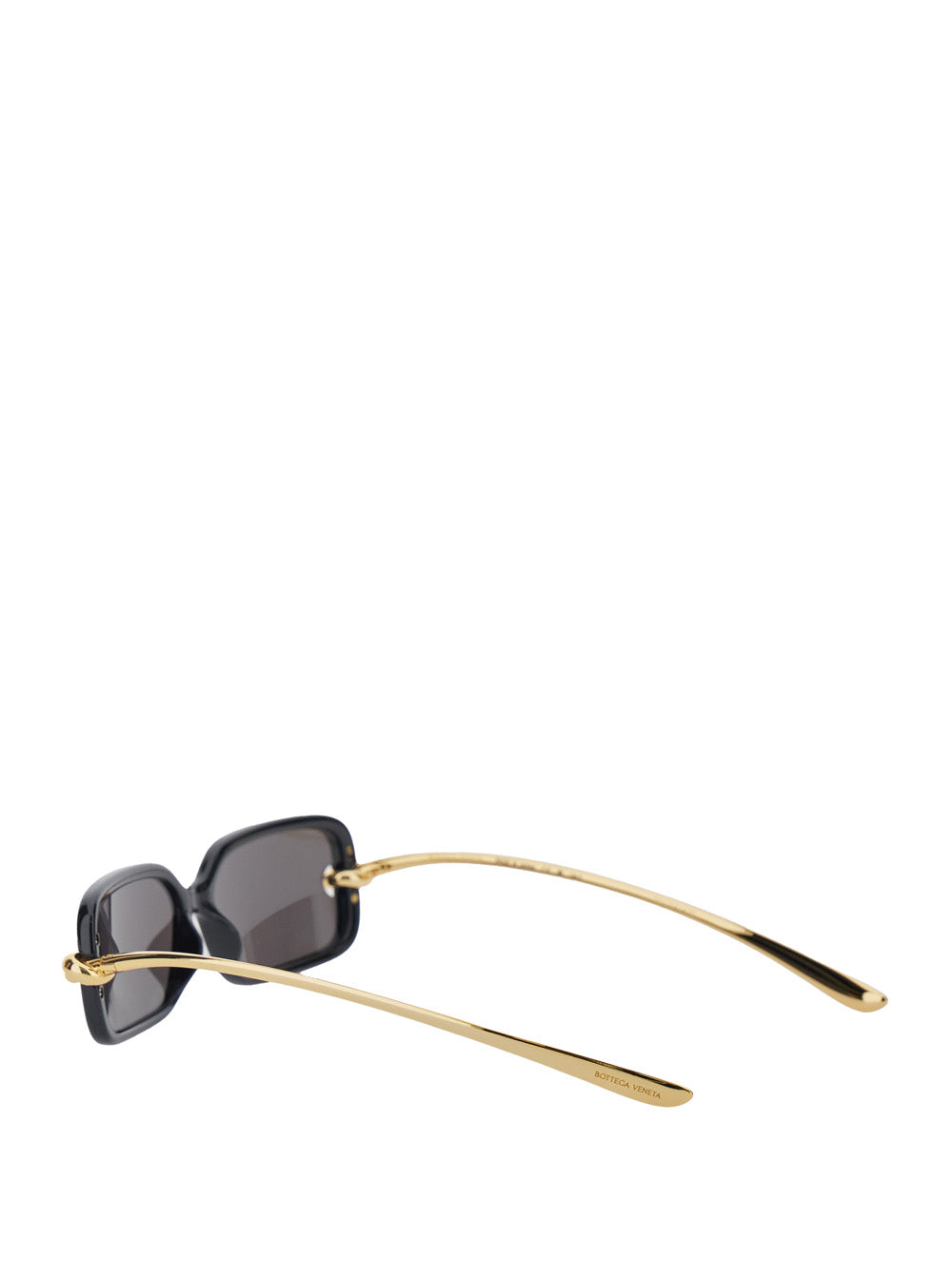 Bottega Veneta Women Black Sunglasses With Rectangular Design And Knot Detail In Metal Woman BOTTEGA VENETA