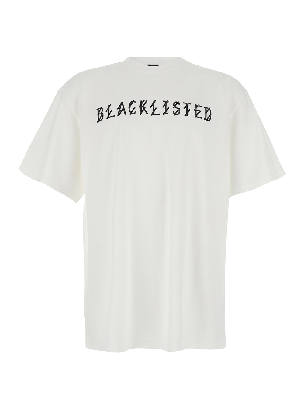 44 Label Group Men White Crew Neck T-Shirt With Logo On The Front And Maxi Logo On The Back In Cotton For Men 44 LABEL GROUP