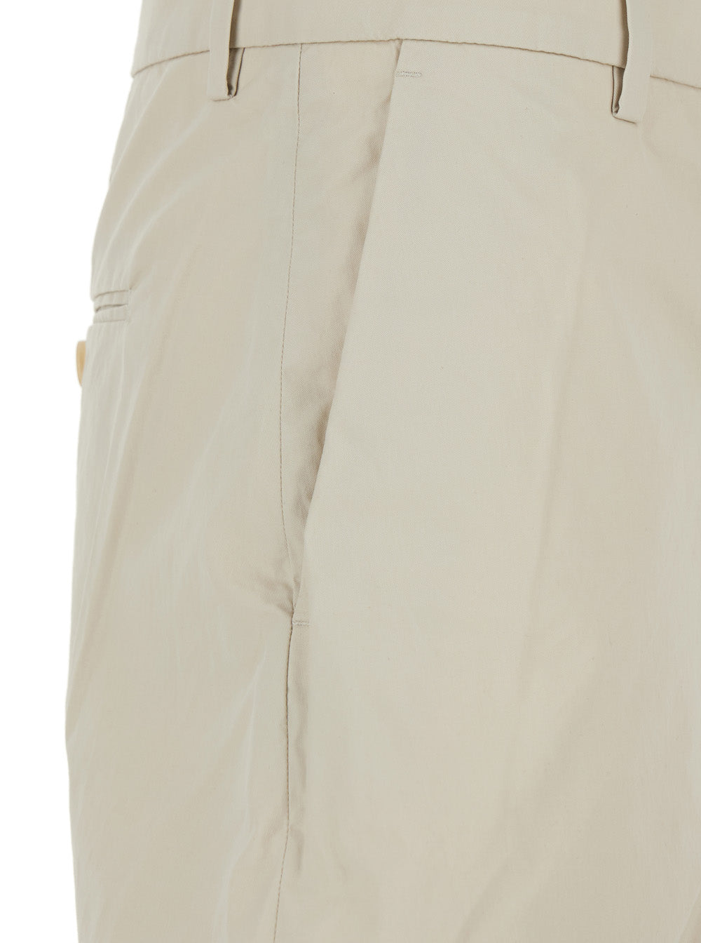 Acne Studios Women Beige High-Waisted Pants In Cotton Woman ACNE STUDIOS