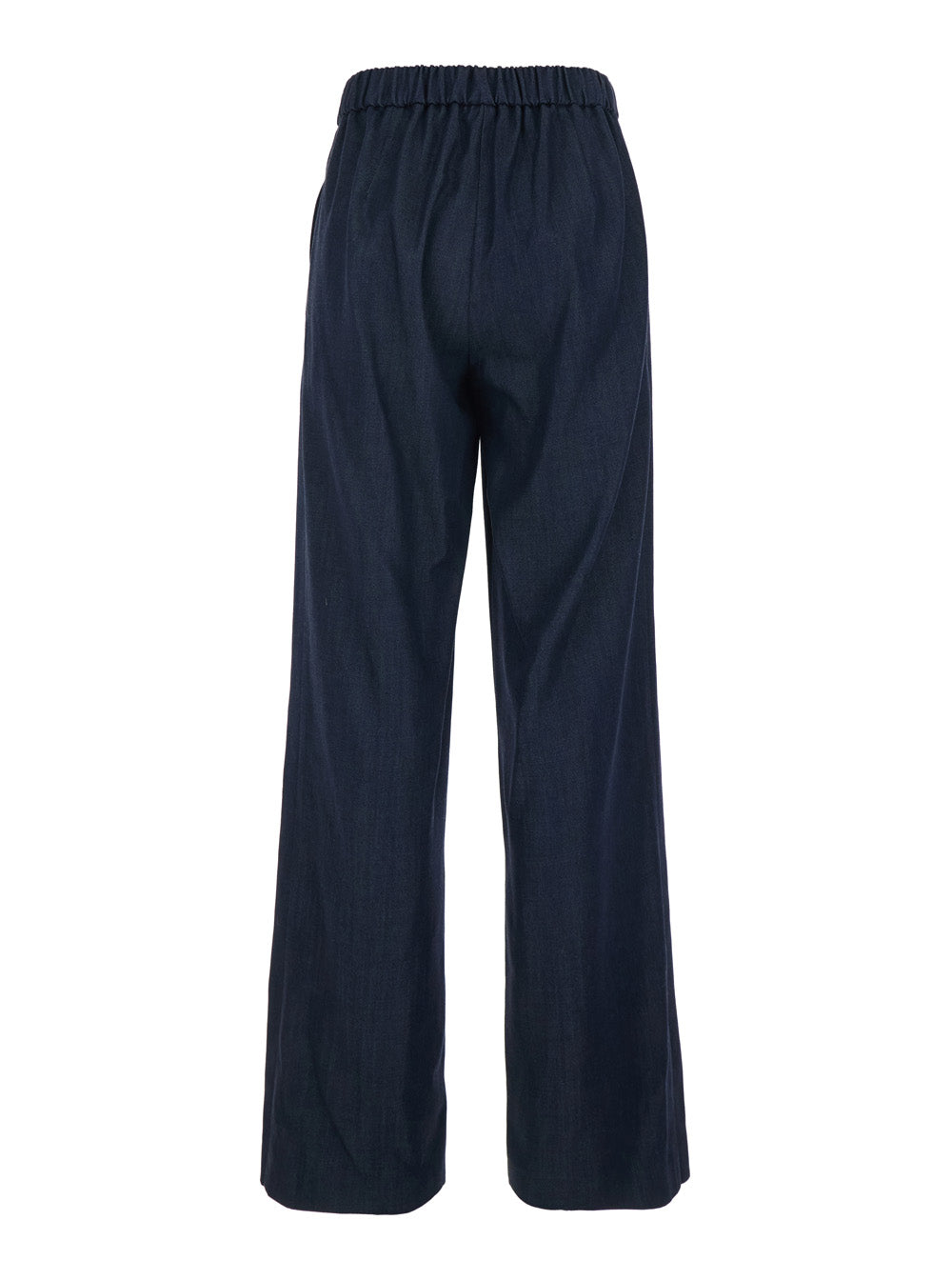 Leplain Women Blue Pants With Semi-Elasticated Waist In Tech Fabric Woman LEPLAIN
