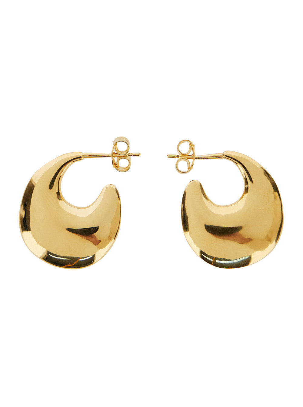 Saint Laurent Women Bo Creole Plate Pm Brass Metal/Dore SAINT LAURENT