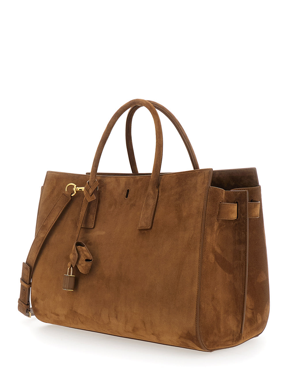 Saint Laurent Women Ysl Bo Sdj L Suede Satin Calf SAINT LAURENT